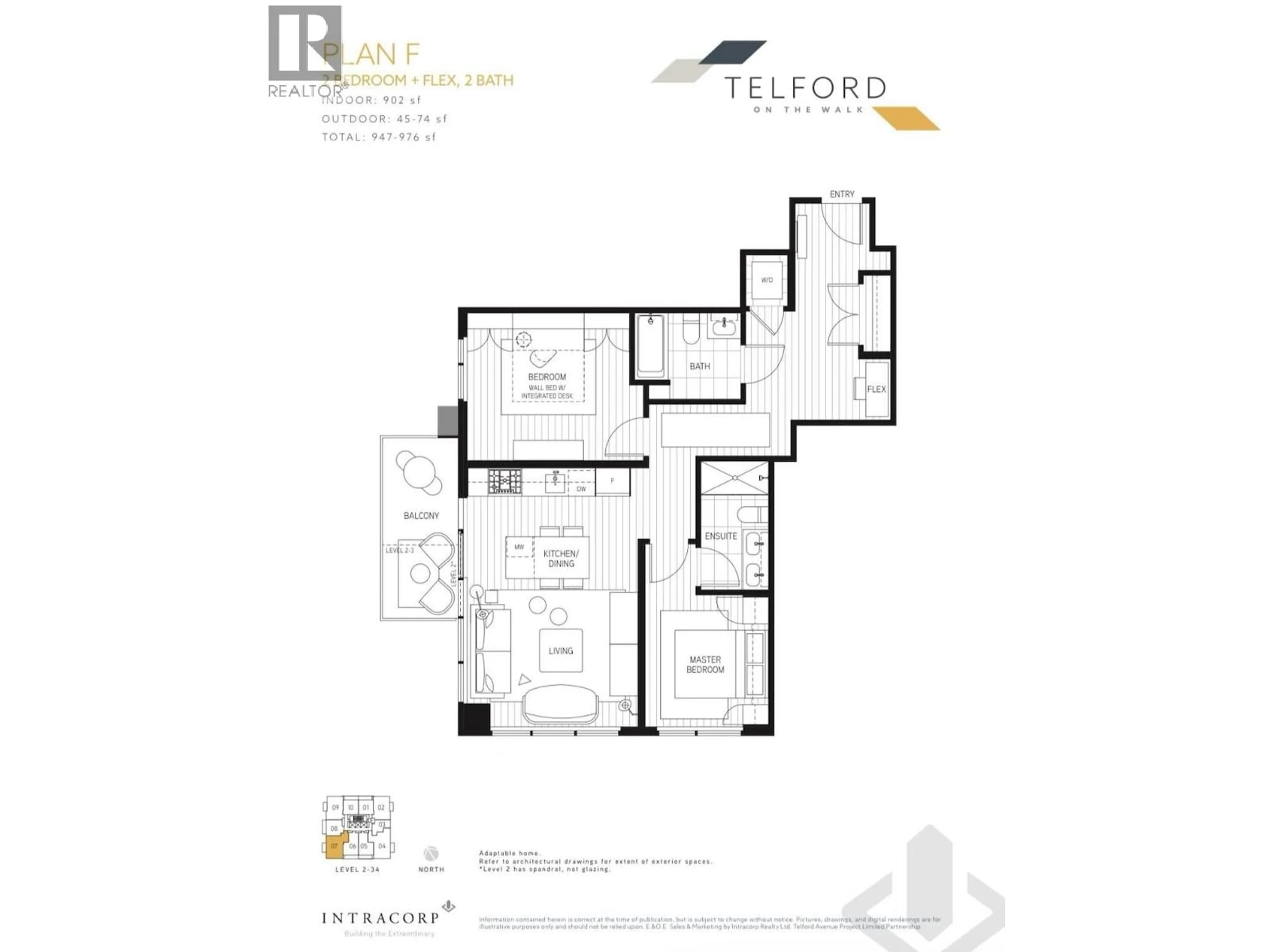 Floor plan for 2707 - 6537 TELFORD AVENUE, Burnaby British Columbia V5H0K9