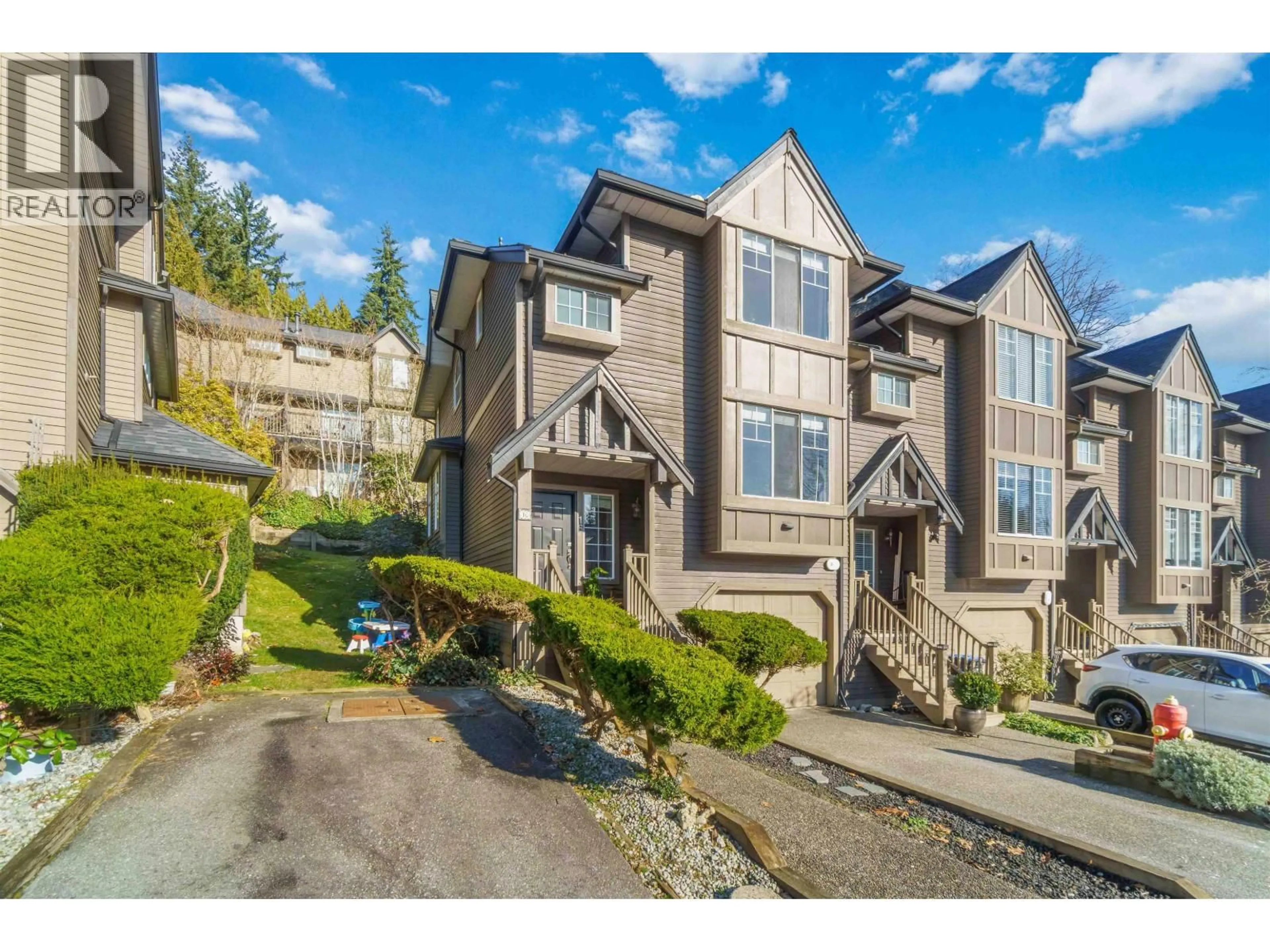 A pic from outside/outdoor area/front of a property/back of a property/a pic from drone, mountain view for 16 - 795 NOONS CREEK DRIVE, Port Moody British Columbia V3H4V4