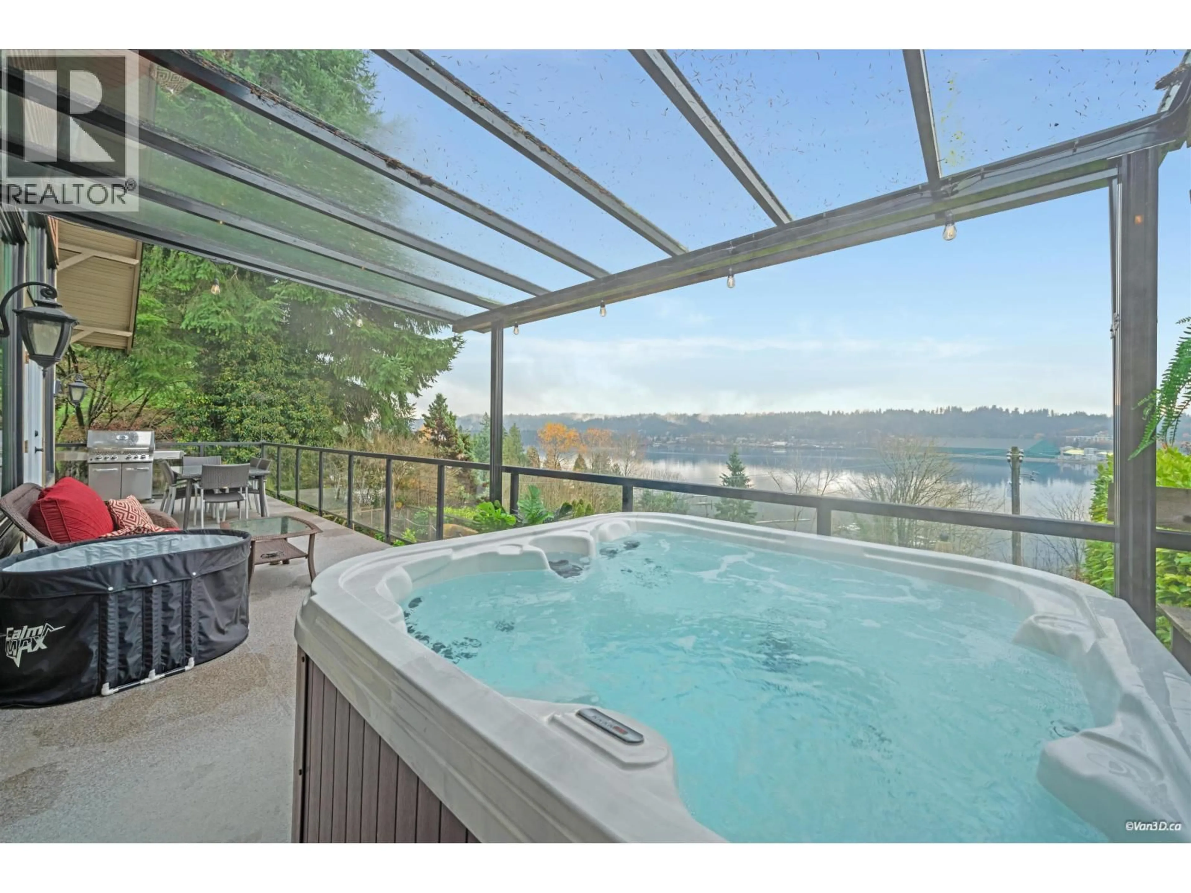 Patio, water/lake/river/ocean view for 920 BARBER STREET, Port Moody British Columbia V3H3V4