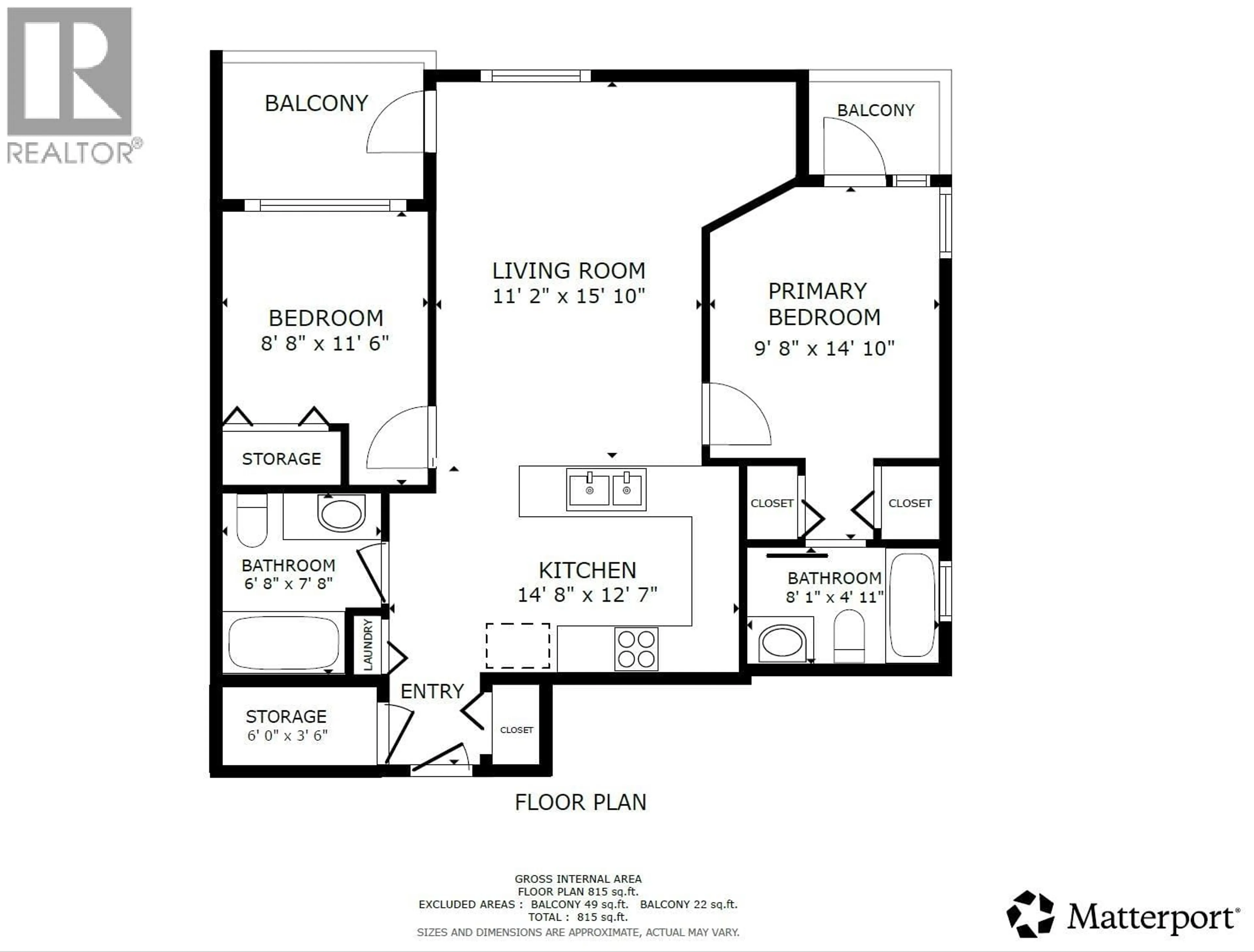 Floor plan for 400 - 10020 DUNOON DRIVE, Richmond British Columbia V7A0A7