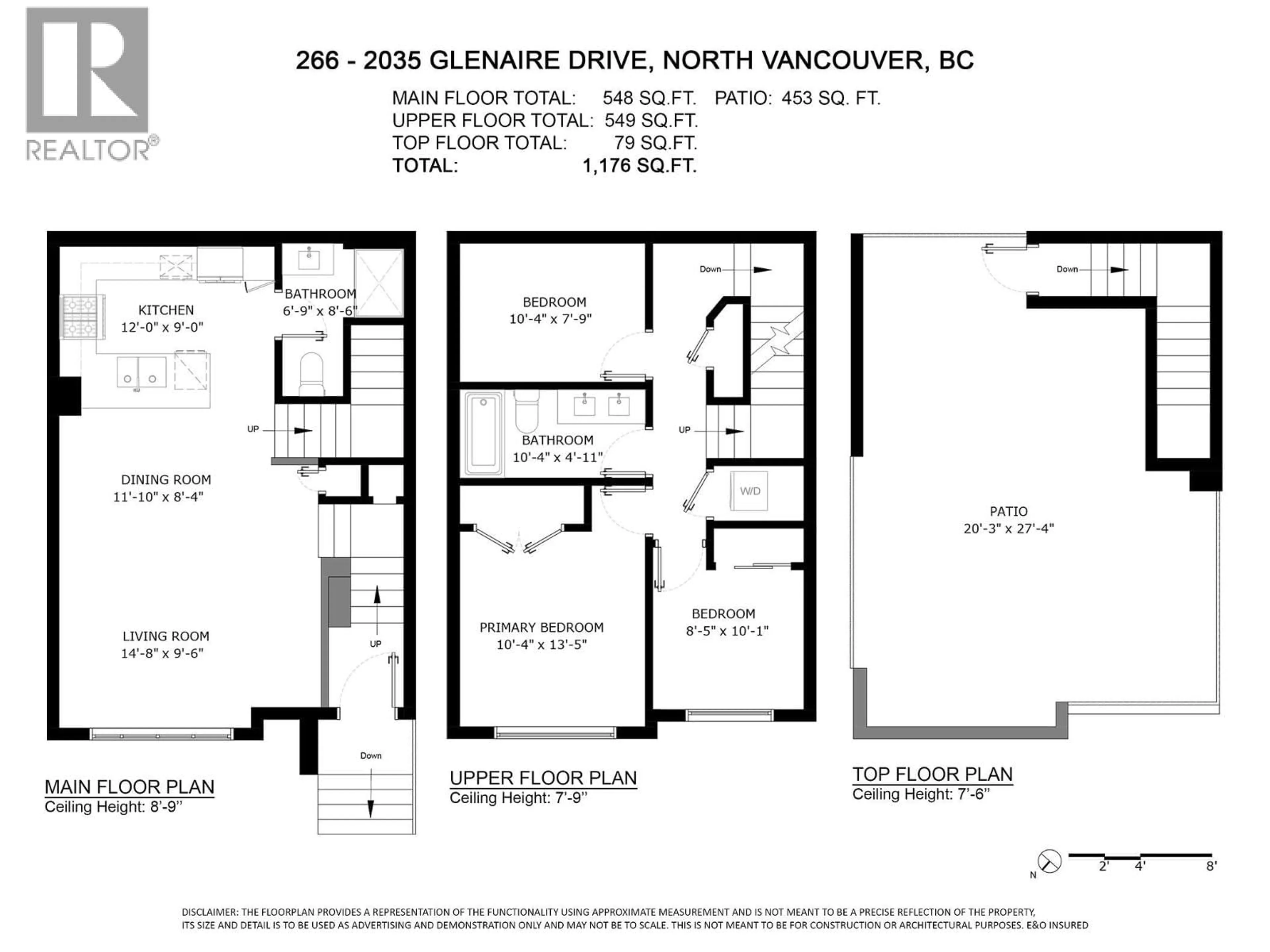 Floor plan for 266 - 2035 GLENAIRE DRIVE, North Vancouver British Columbia V7P1Y2