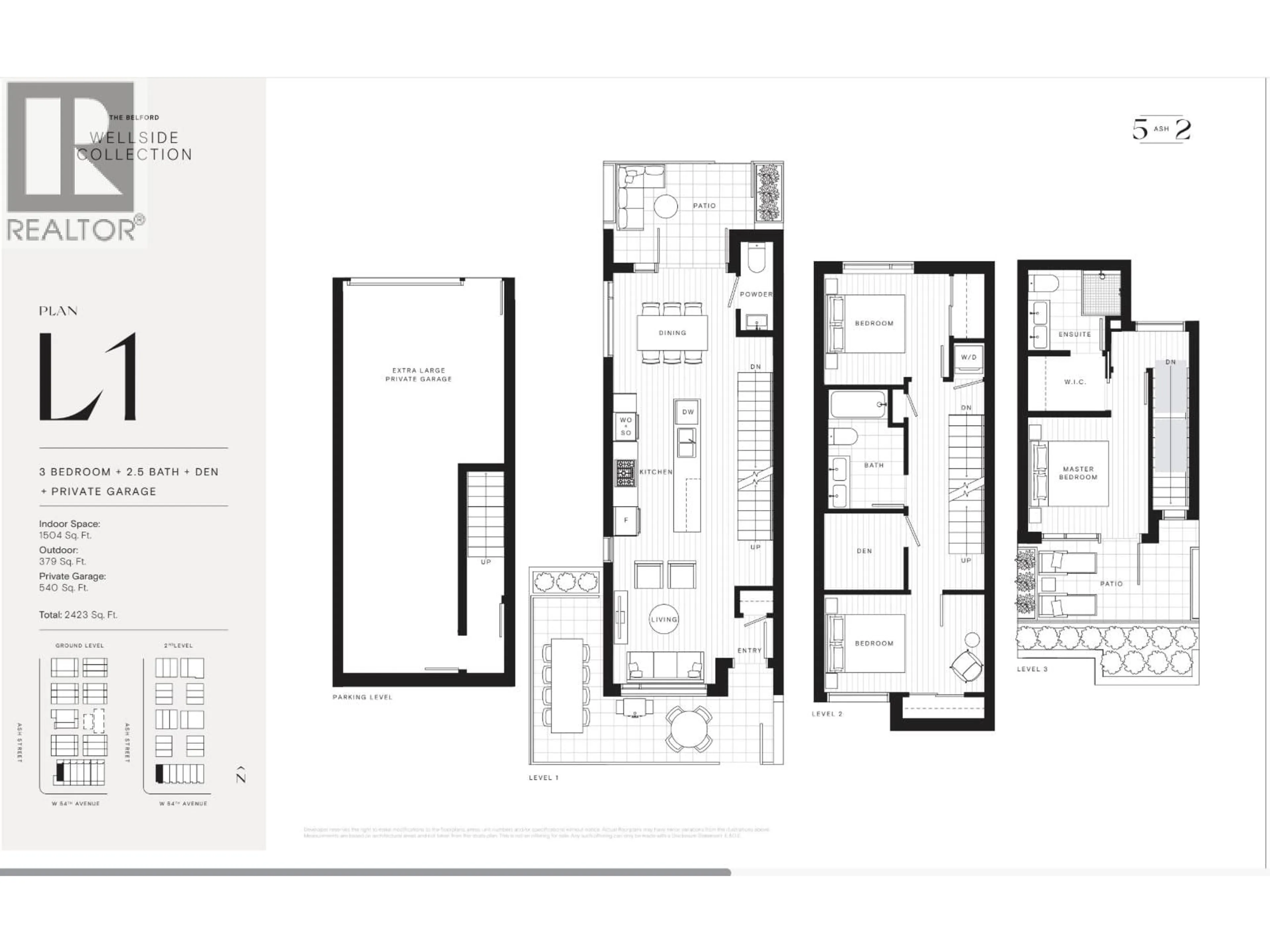 Floor plan for 125 - 6922 ASH STREET, Vancouver British Columbia V6P3K4
