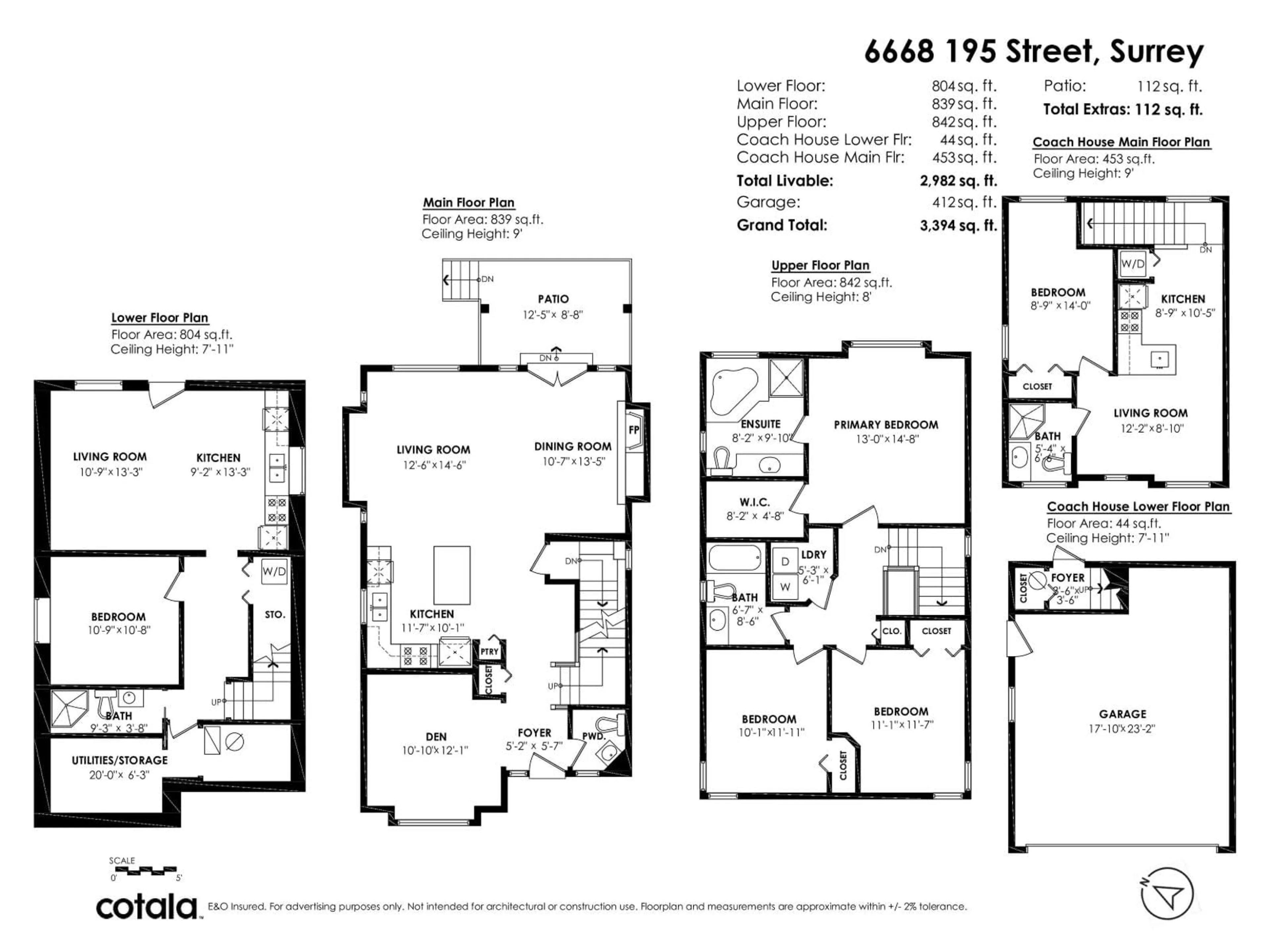 Floor plan for 6668 195 STREET, Surrey British Columbia V4N0C3