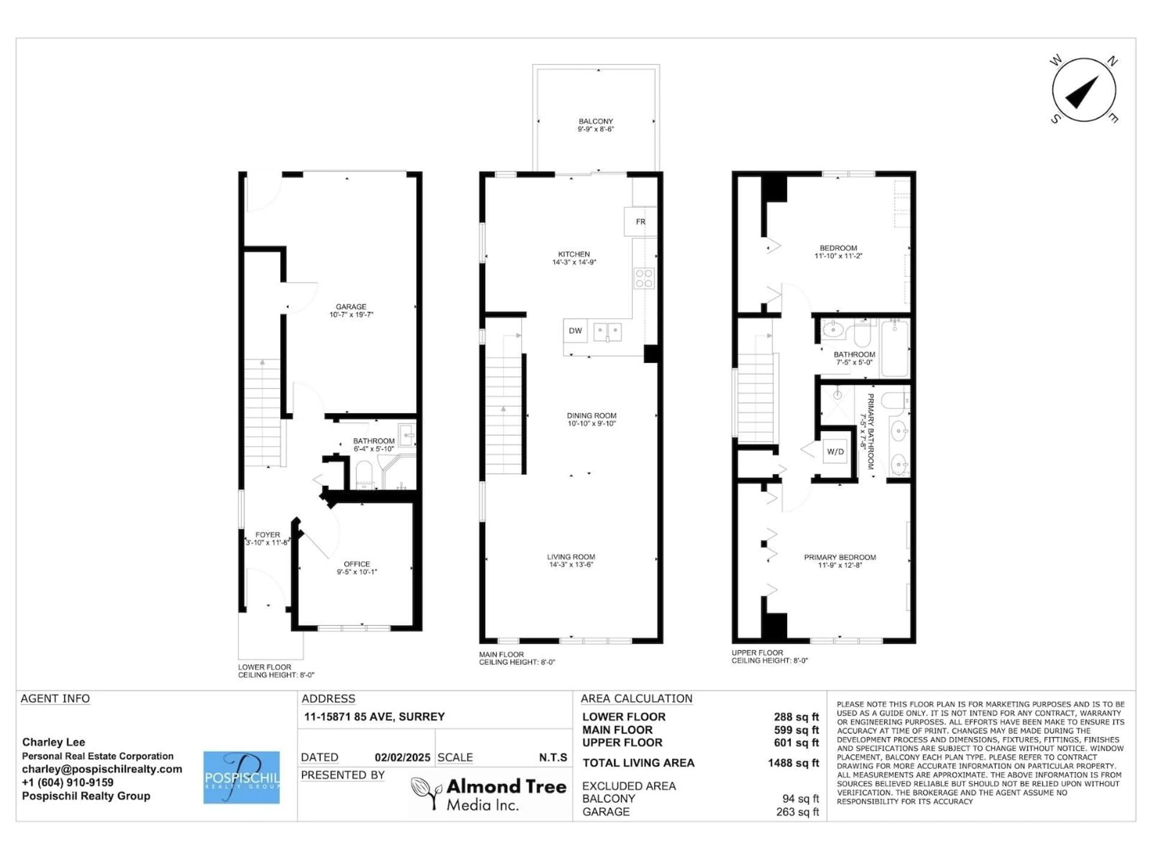 Floor plan for 11 - 15871 85 AVENUE, Surrey British Columbia V4N0Y9