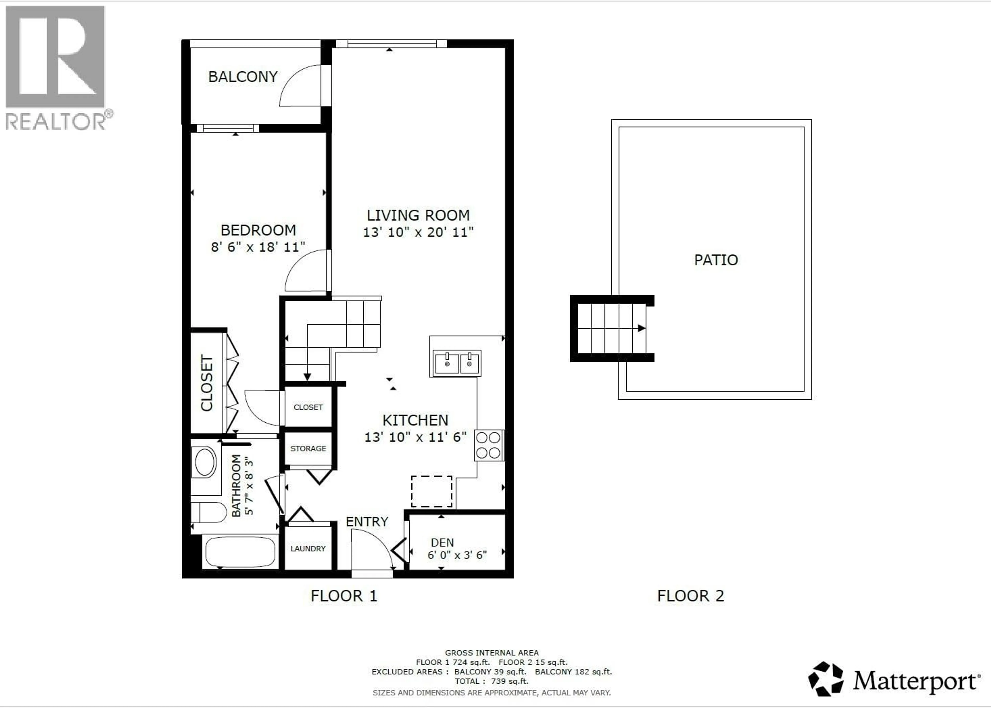 Floor plan for 512 - 10020 DUNOON DRIVE, Richmond British Columbia V7A0A7