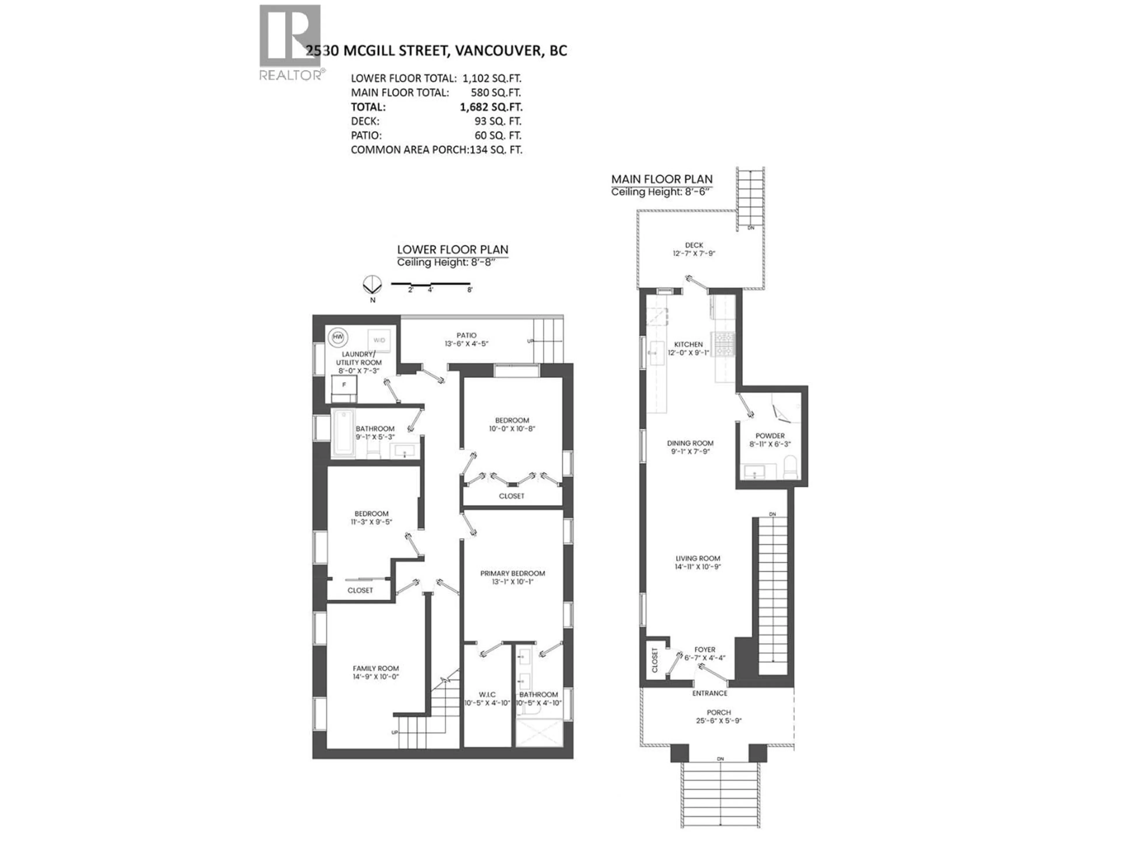 Floor plan for 2530 MCGILL STREET, Vancouver British Columbia V5K1H1