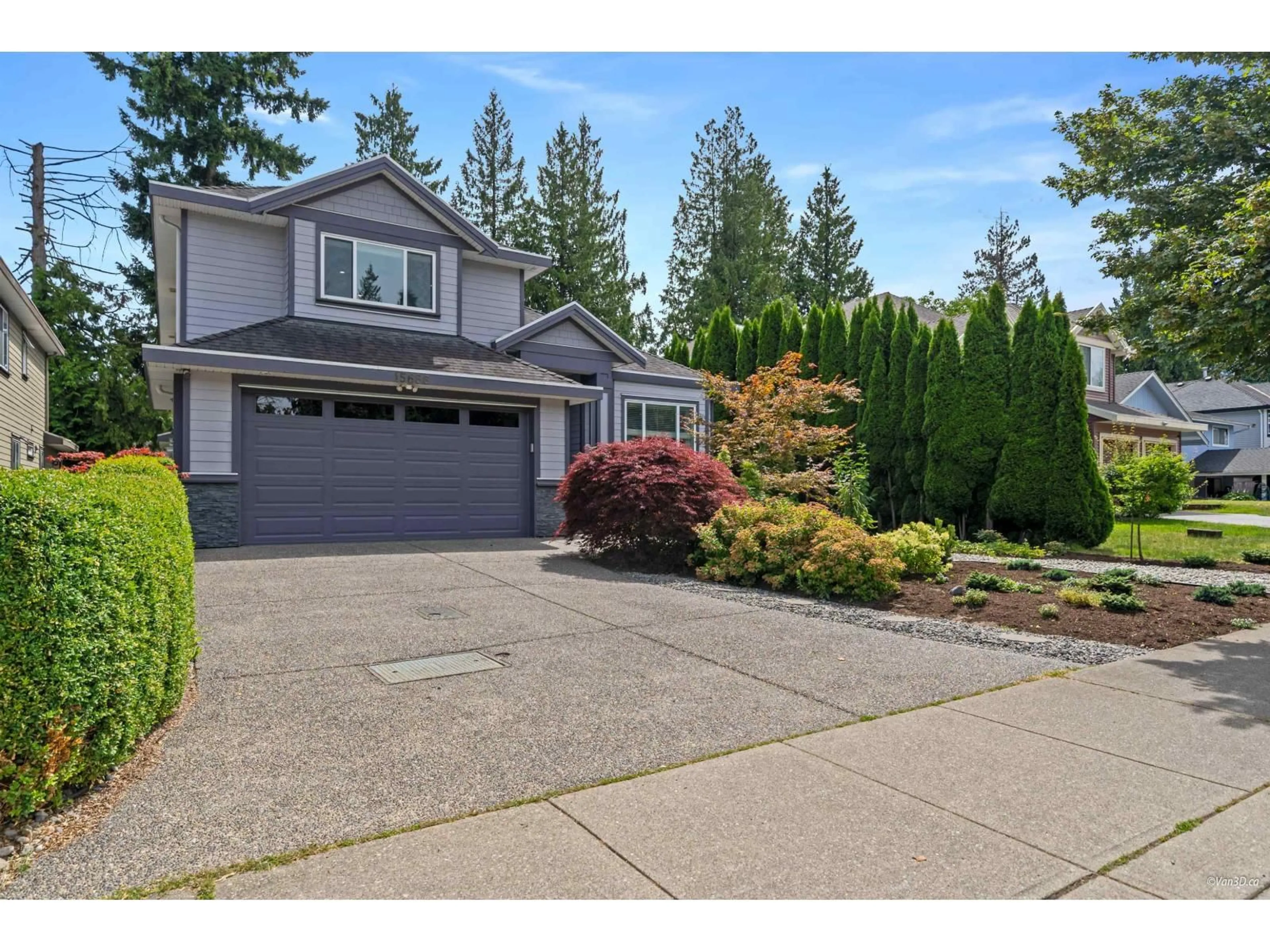 Home with vinyl exterior material, street for 15688 92 AVENUE, Surrey British Columbia V4N2X1