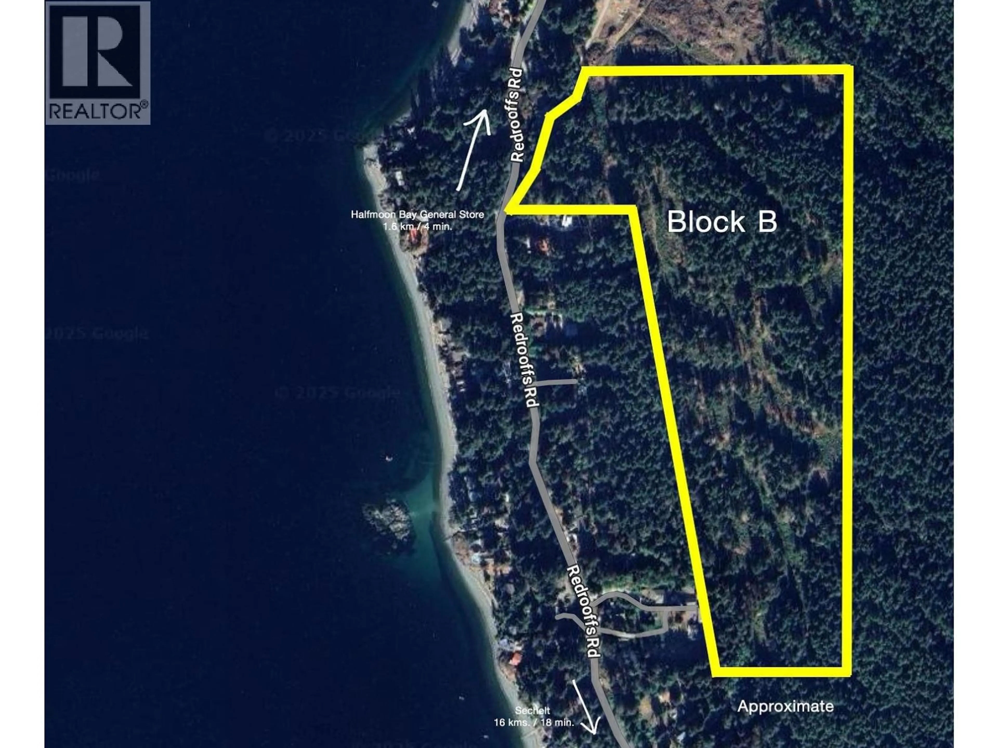 Picture of a map for Block B PRIESTLAND ROAD, Halfmoon Bay British Columbia V0N1Y0