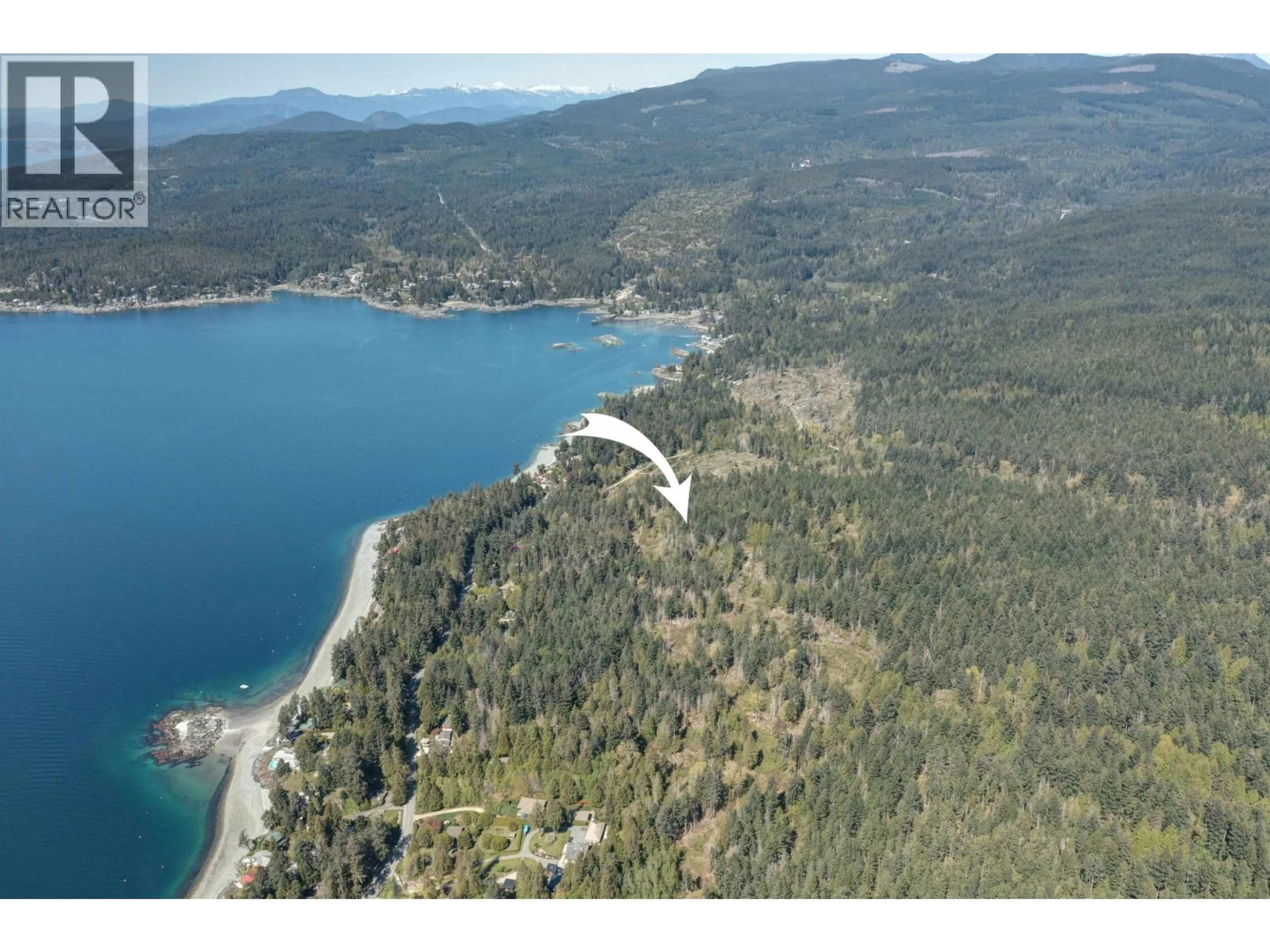 A pic from outside/outdoor area/front of a property/back of a property/a pic from drone, water/lake/river/ocean view for Block B PRIESTLAND ROAD, Halfmoon Bay British Columbia V0N1Y0