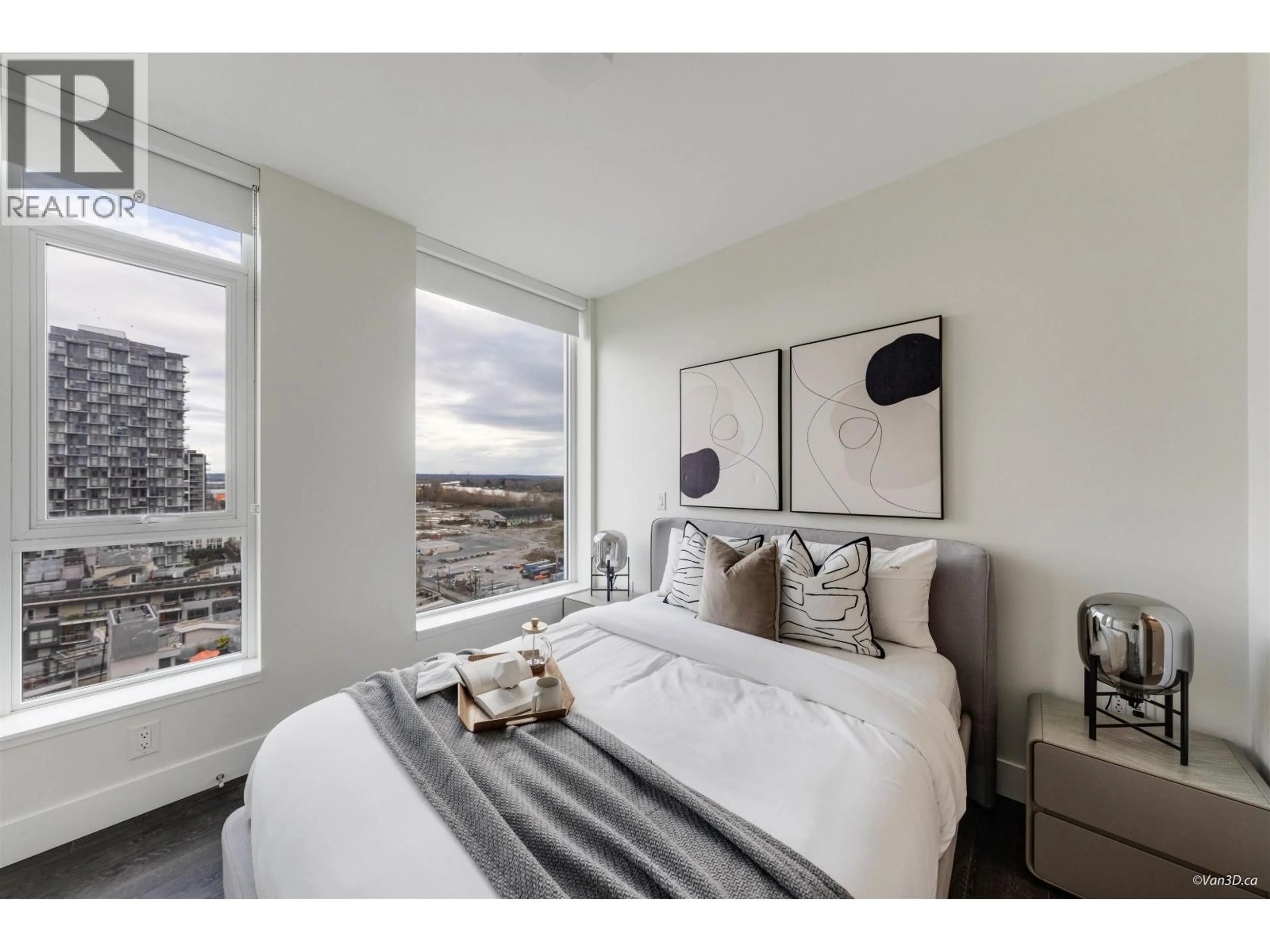 Bedroom with bed, unknown for 1307 - 3438 SAWMILL CRESCENT, Vancouver British Columbia V5S0E3