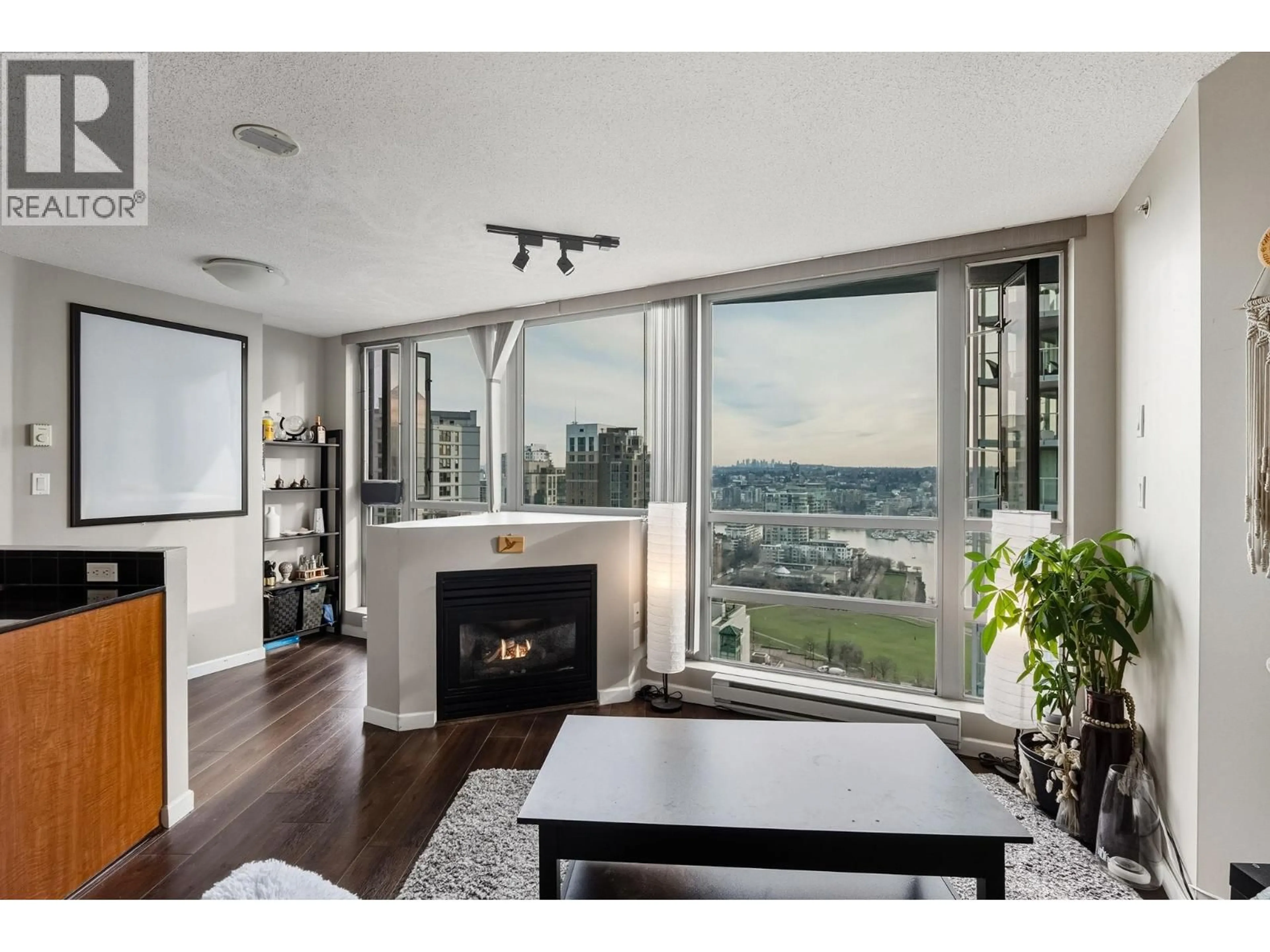 Living room with furniture, wood/laminate floor for 2610 - 501 PACIFIC STREET, Vancouver British Columbia V6Z2X6