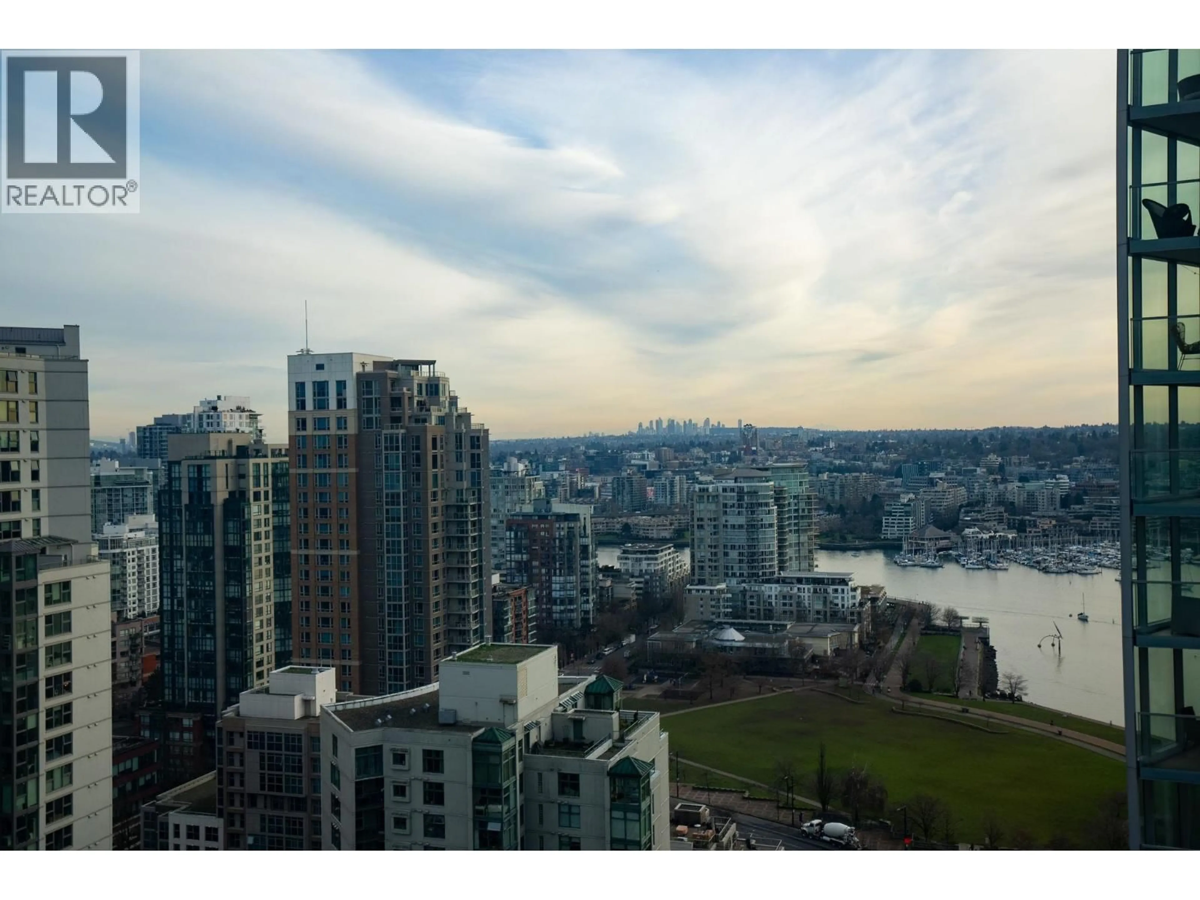 A pic from outside/outdoor area/front of a property/back of a property/a pic from drone, water/lake/river/ocean view for 2610 - 501 PACIFIC STREET, Vancouver British Columbia V6Z2X6