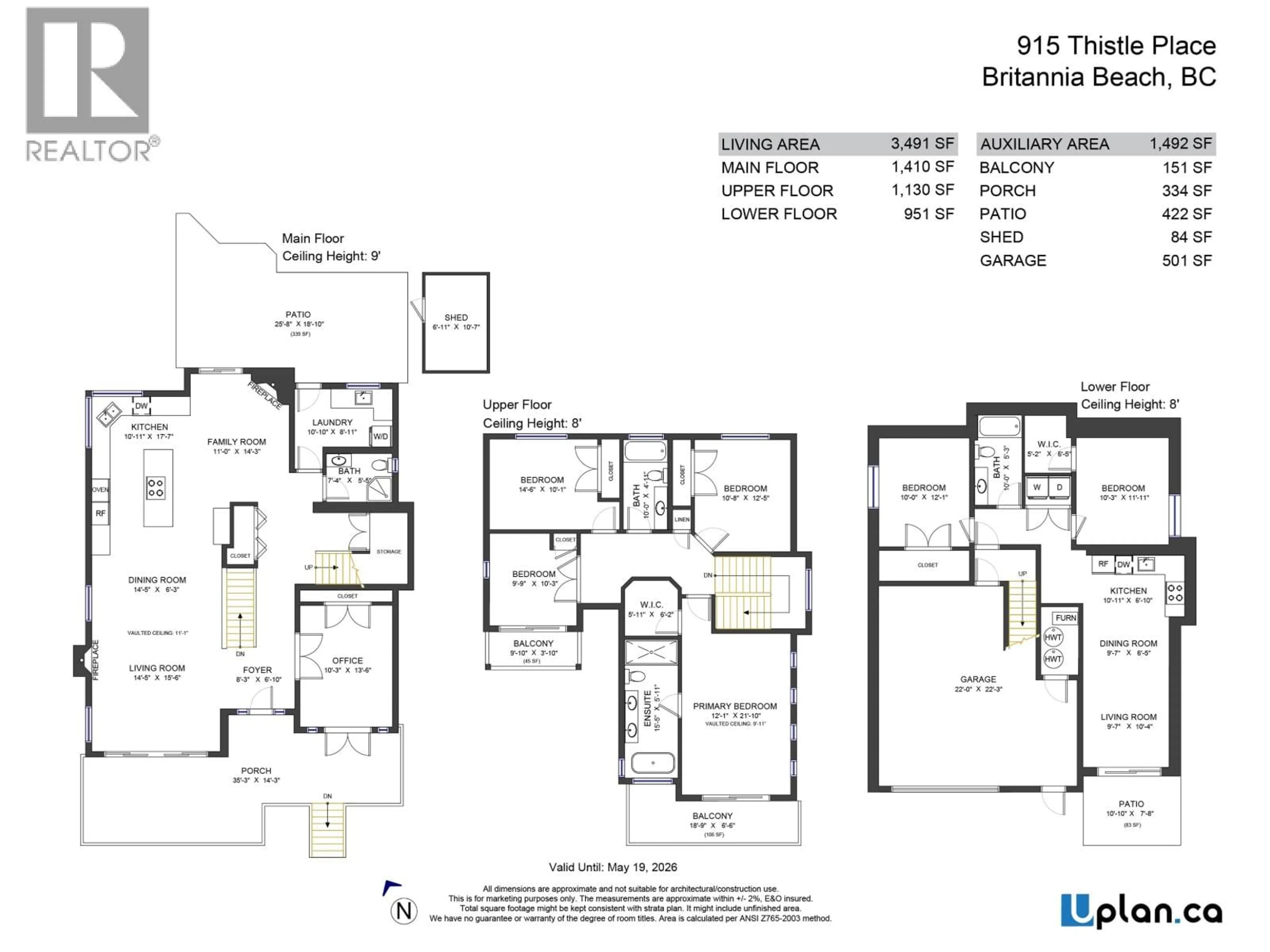 Floor plan for 915 THISTLE PLACE, Britannia Beach British Columbia V0N1J0