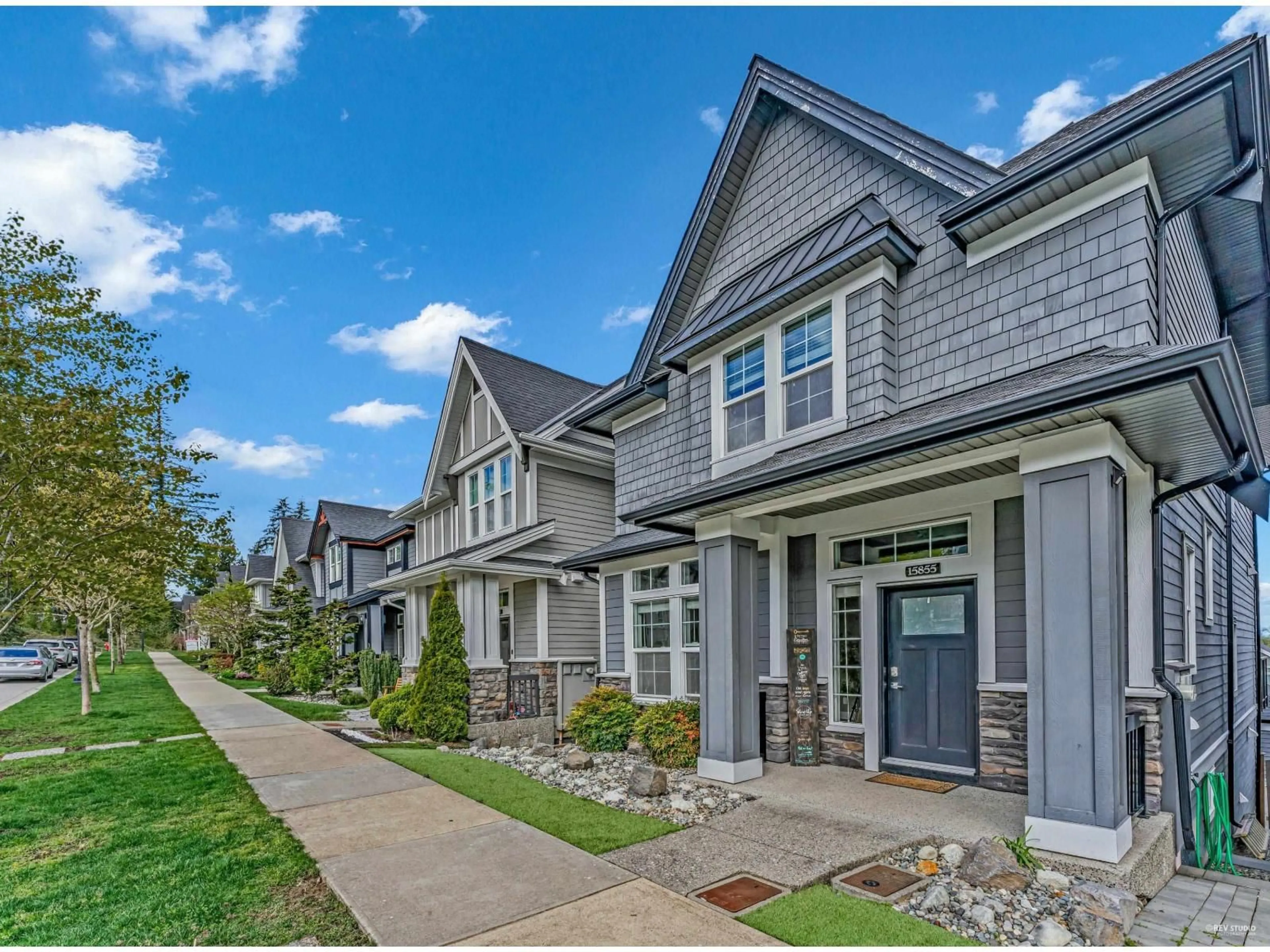 Home with vinyl exterior material, street for 15855 29A AVENUE, Surrey British Columbia V3Z0N4