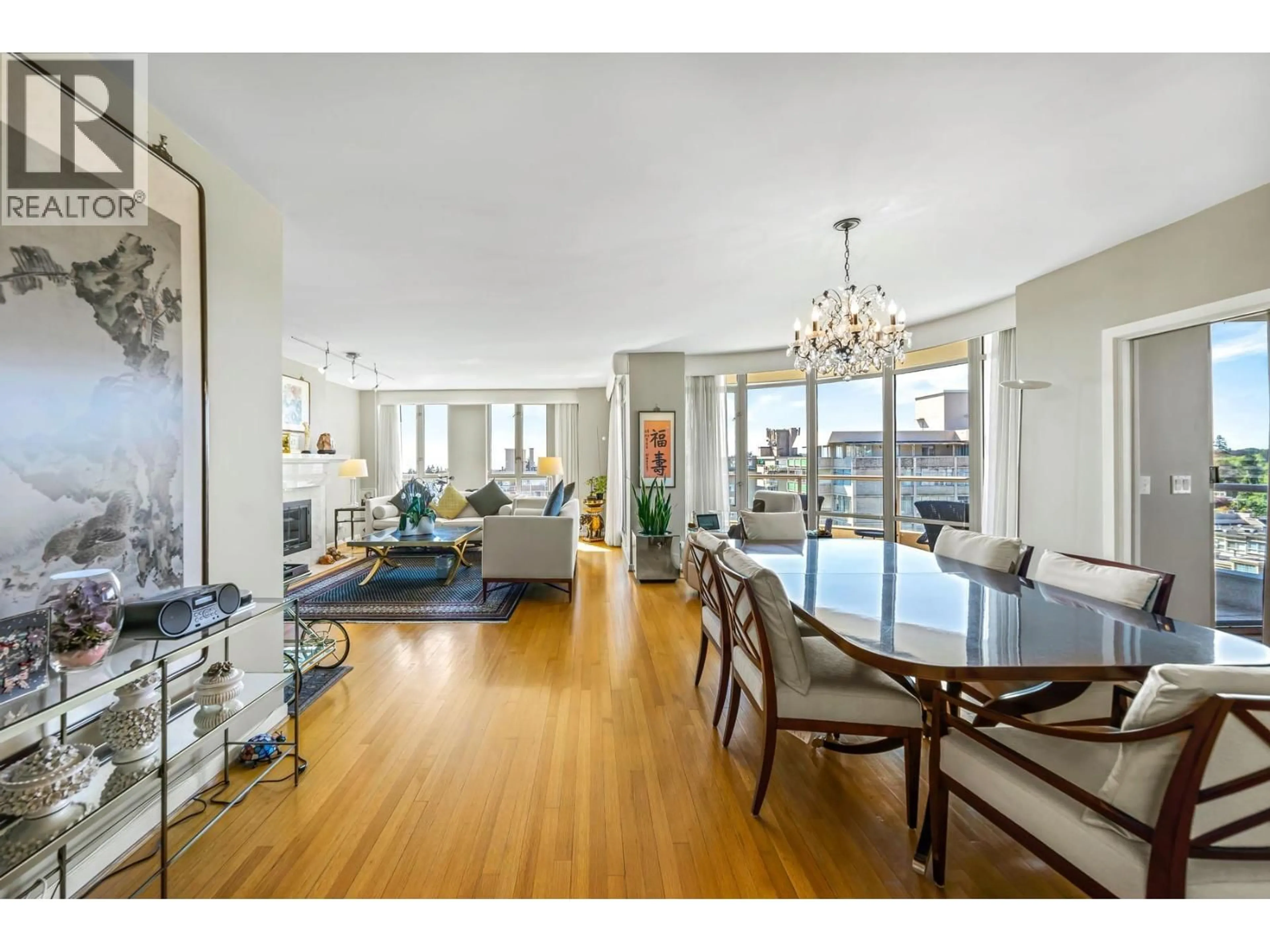 Dining room, wood/laminate floor for 901 - 5850 BALSAM STREET, Vancouver British Columbia V6M4B9