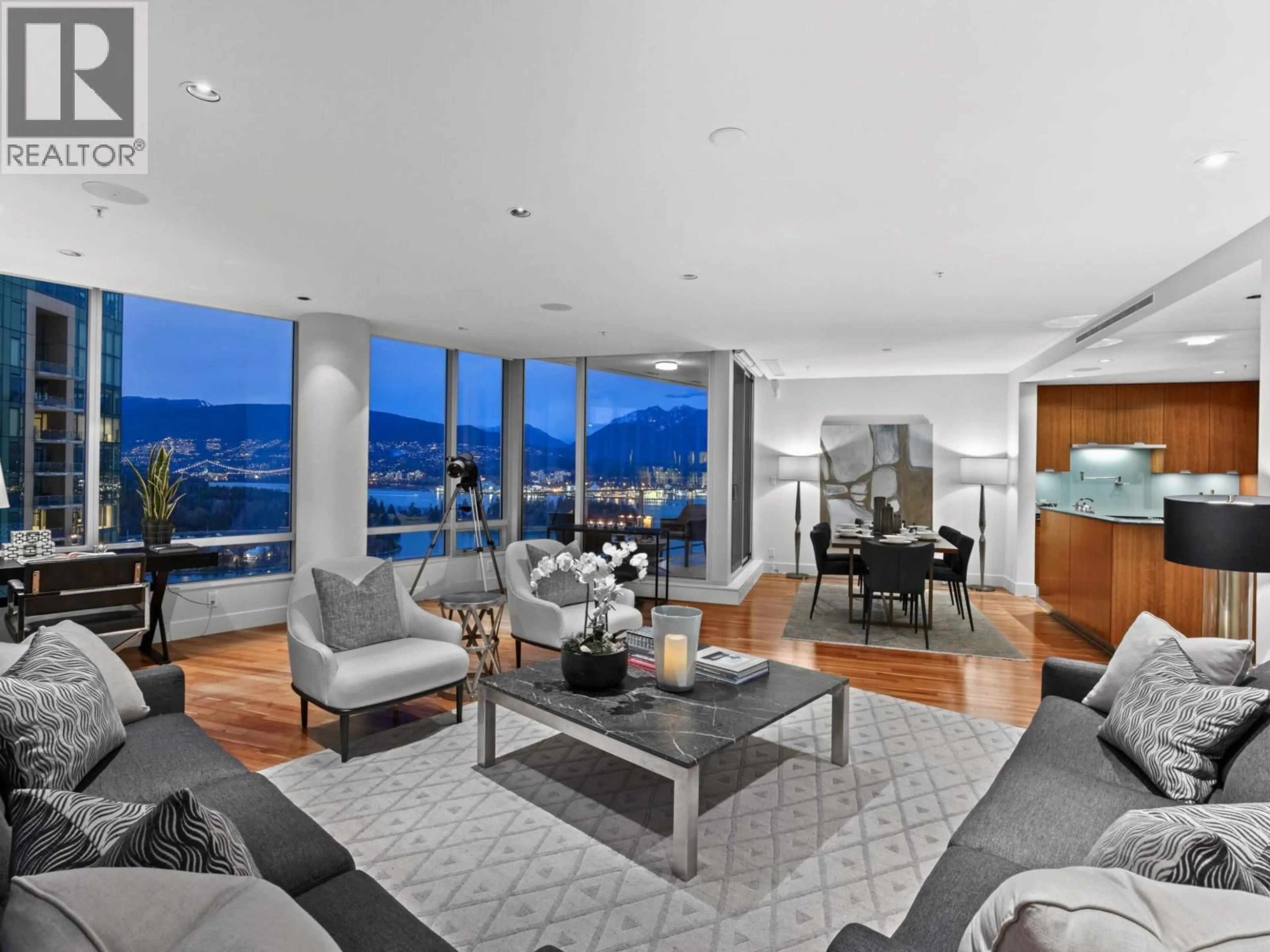 Living room with furniture, unknown for 2803 - 1077 CORDOVA STREET, Vancouver British Columbia V6C2C6