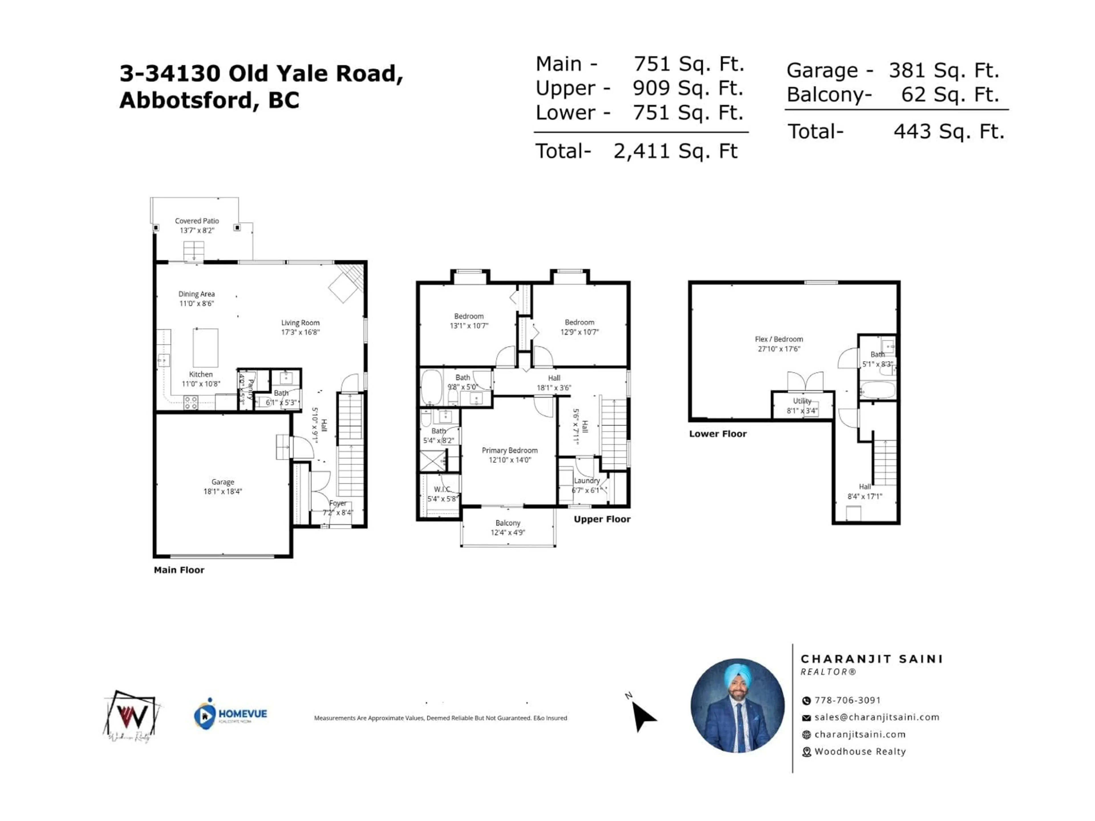 Floor plan for 3 - 34130 OLD YALE ROAD, Abbotsford British Columbia V2S0E6
