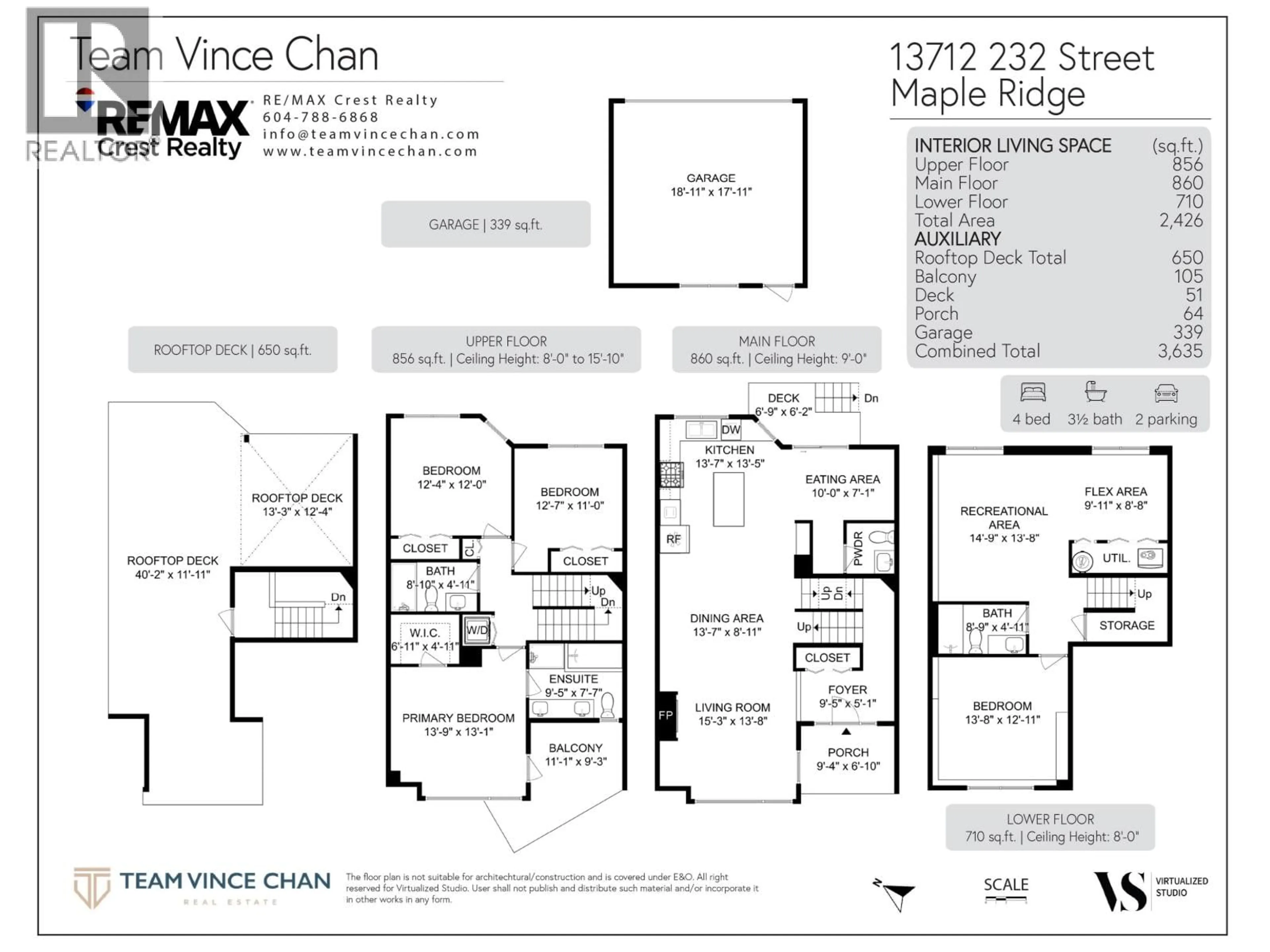 Floor plan for 13712 232 STREET, Maple Ridge British Columbia V4R0H1