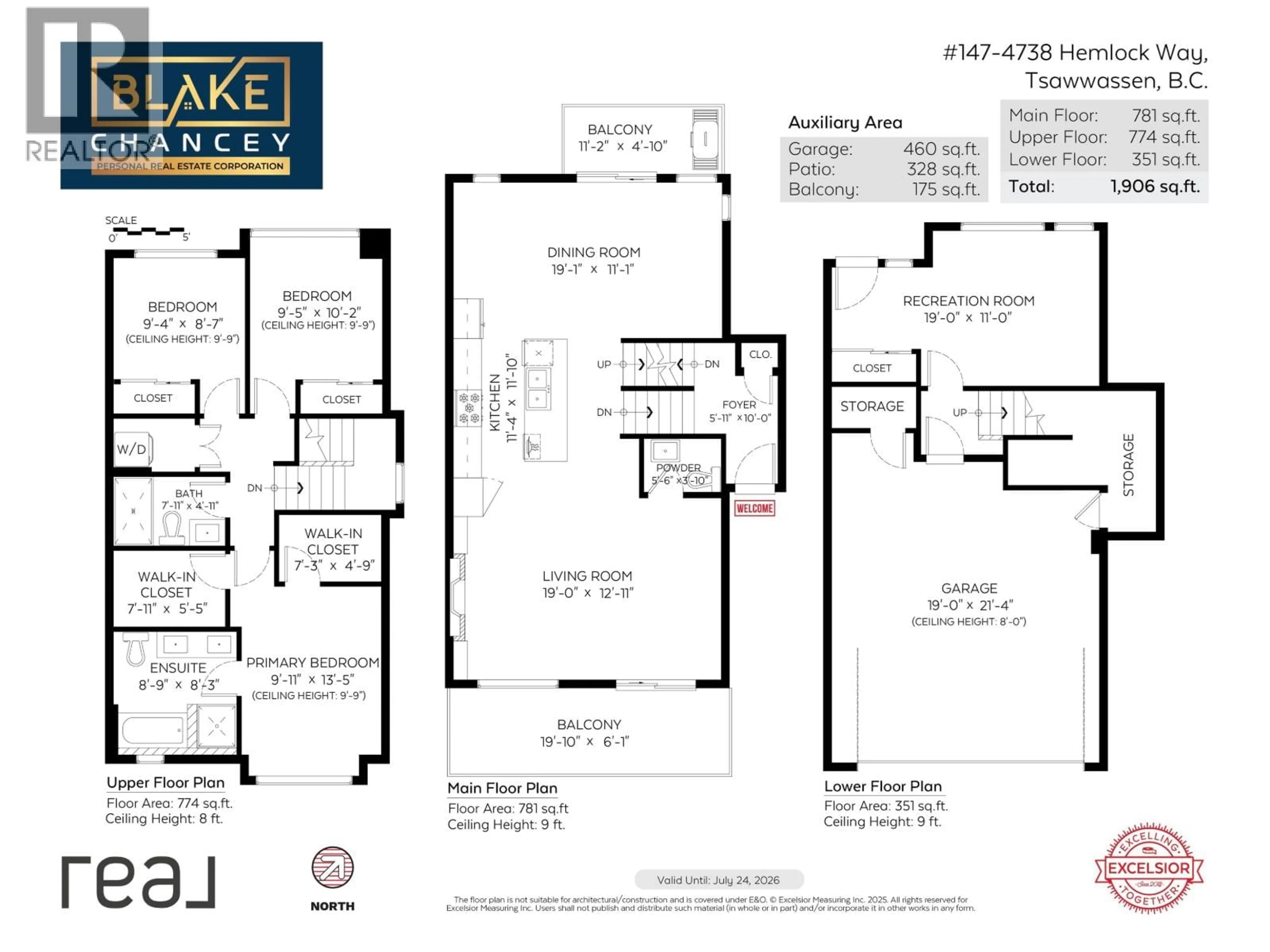 Floor plan for 147 - 4738 HEMLOCK WAY, Tsawwassen British Columbia V4M0E3