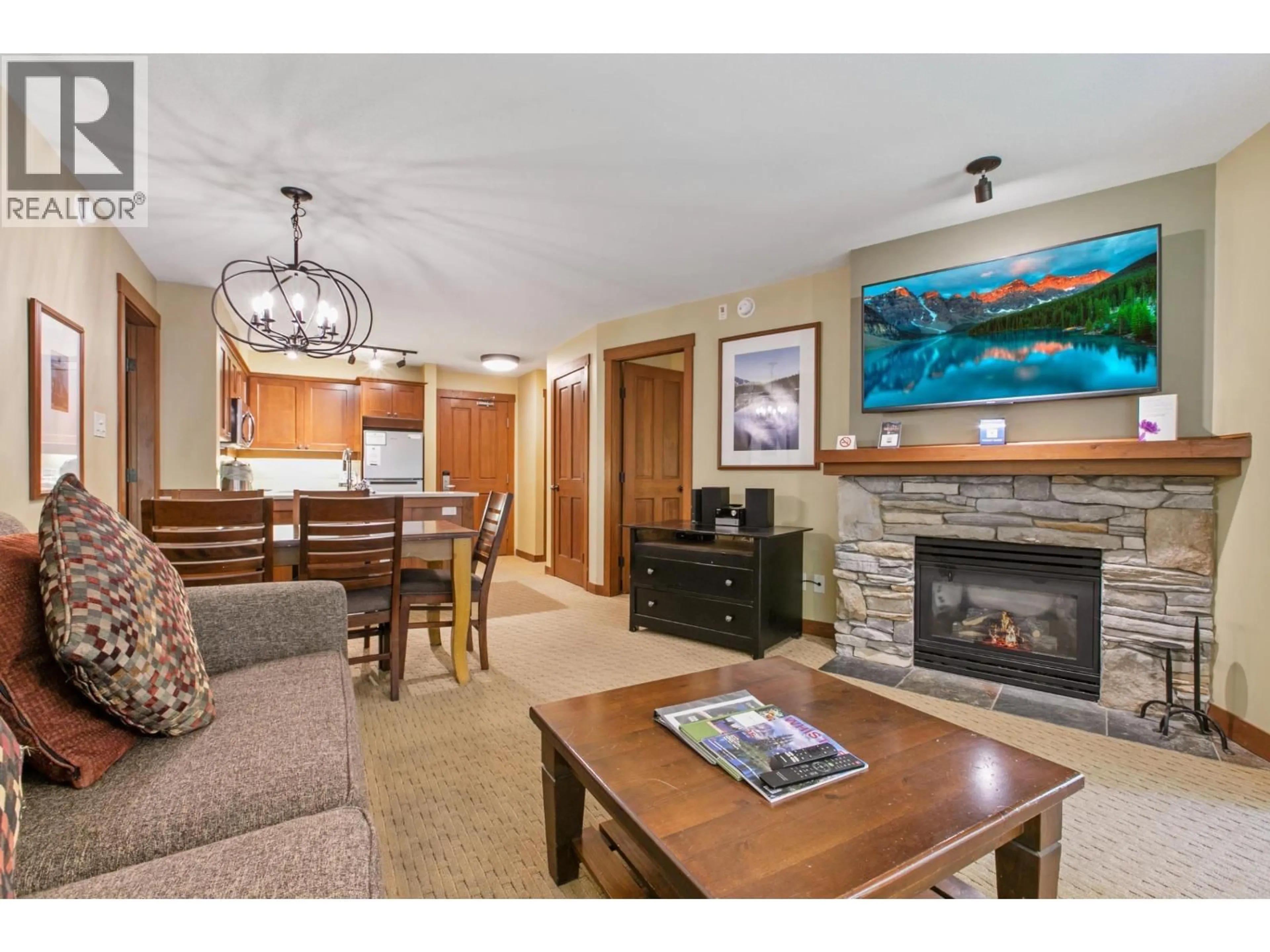 Living room with furniture, unknown for 310G2 - 4653 BLACKCOMB WAY, Whistler British Columbia V8E0Y9