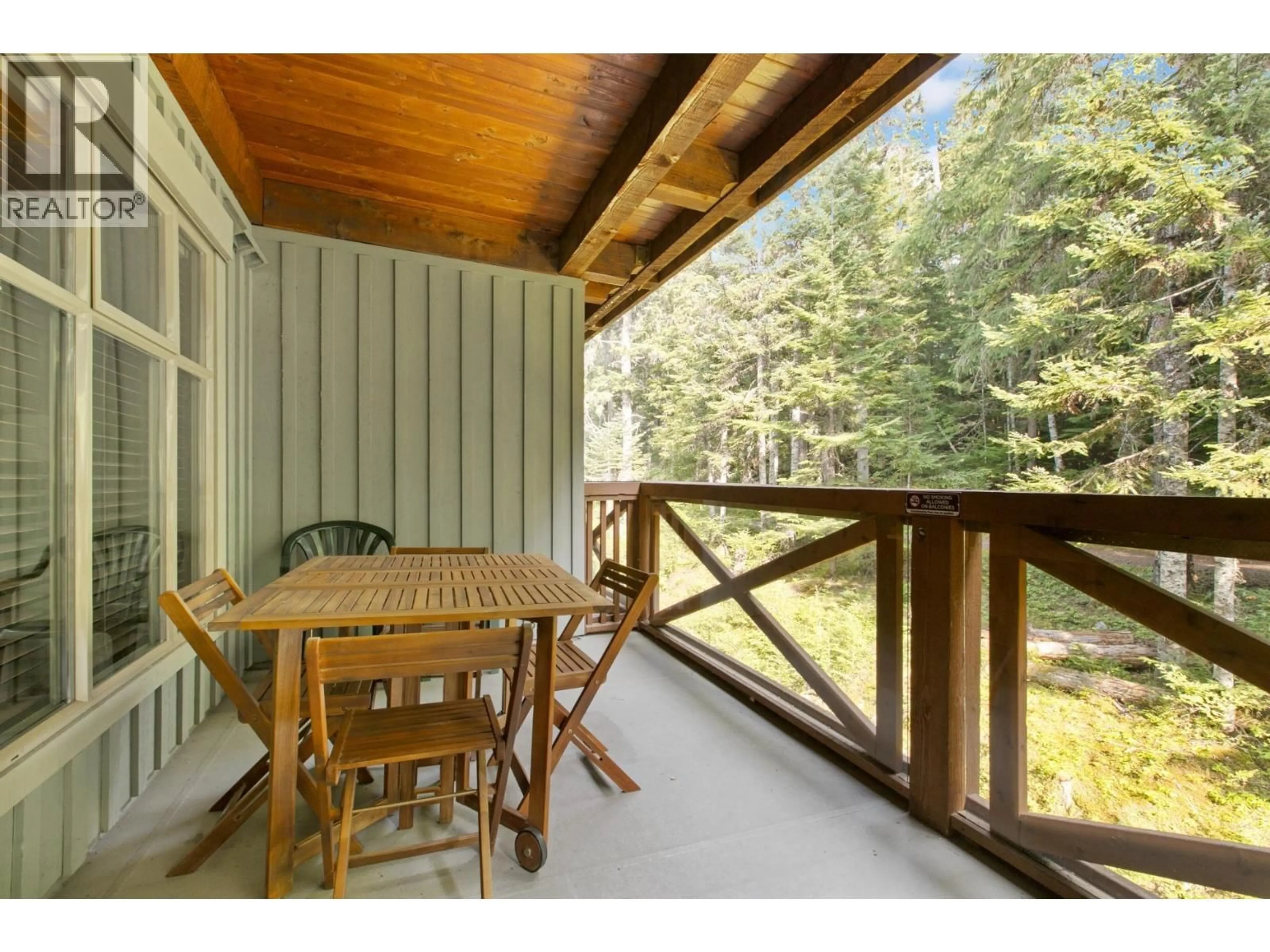 Patio, forest/trees view for 310G2 - 4653 BLACKCOMB WAY, Whistler British Columbia V8E0Y9