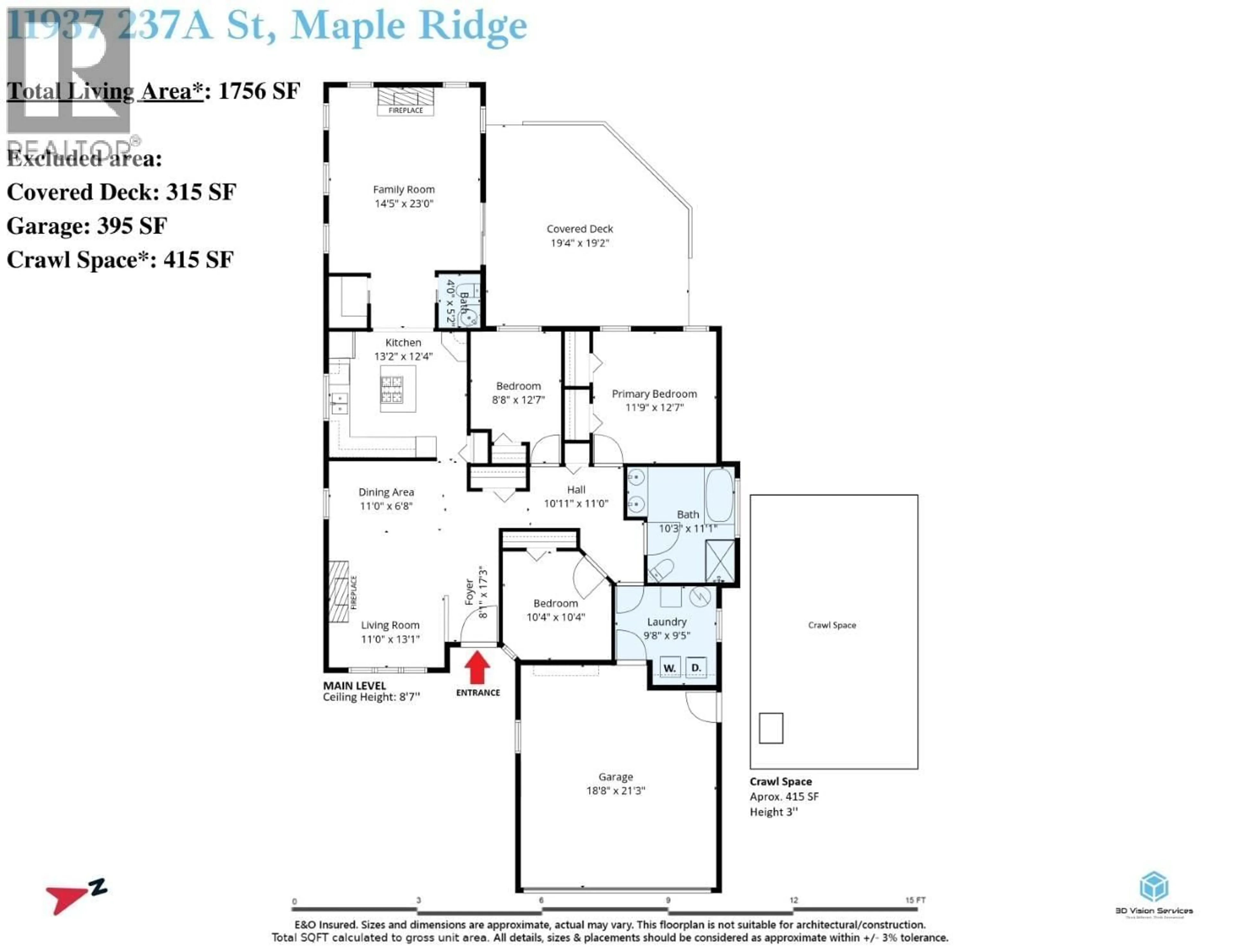 Floor plan for 11937 237A STREET, Maple Ridge British Columbia V4R1V9