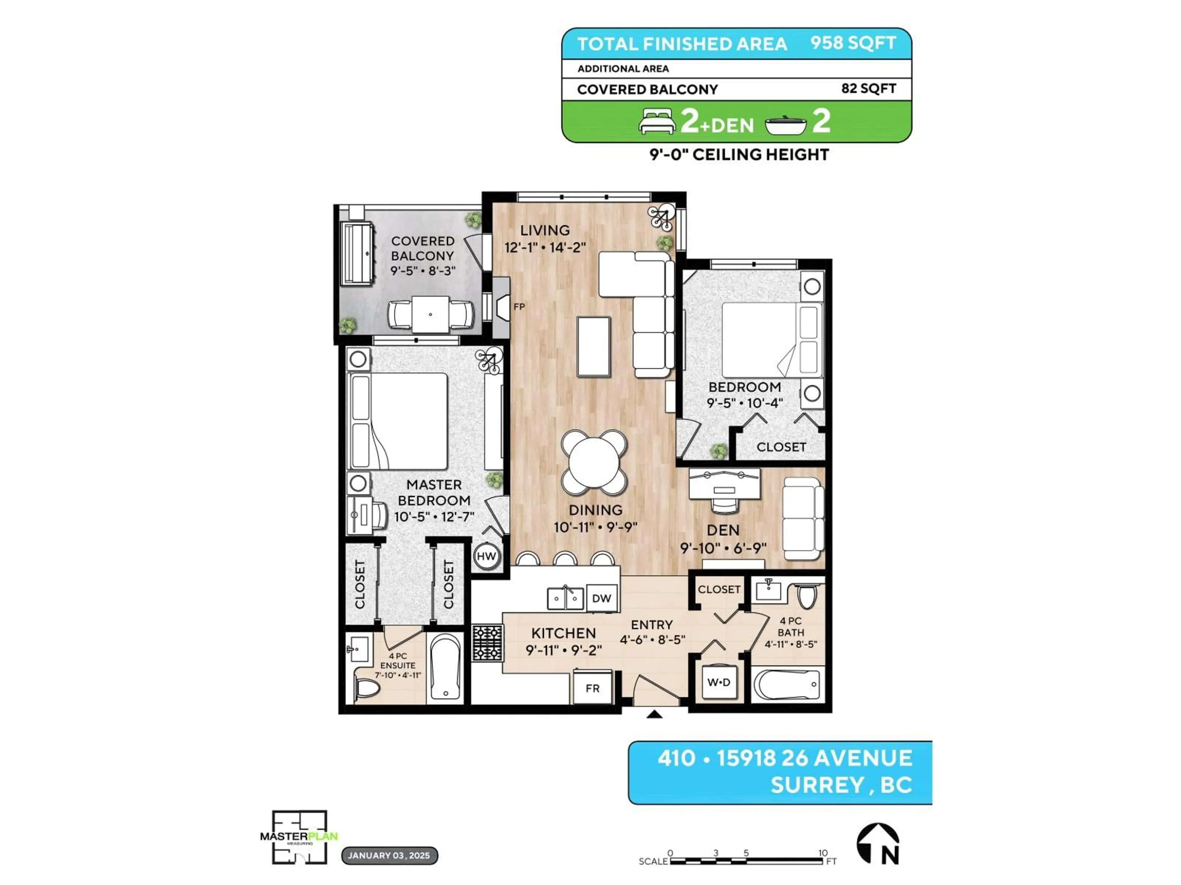 Floor plan for 410 - 15918 26 AVENUE, Surrey British Columbia V3Z5K3