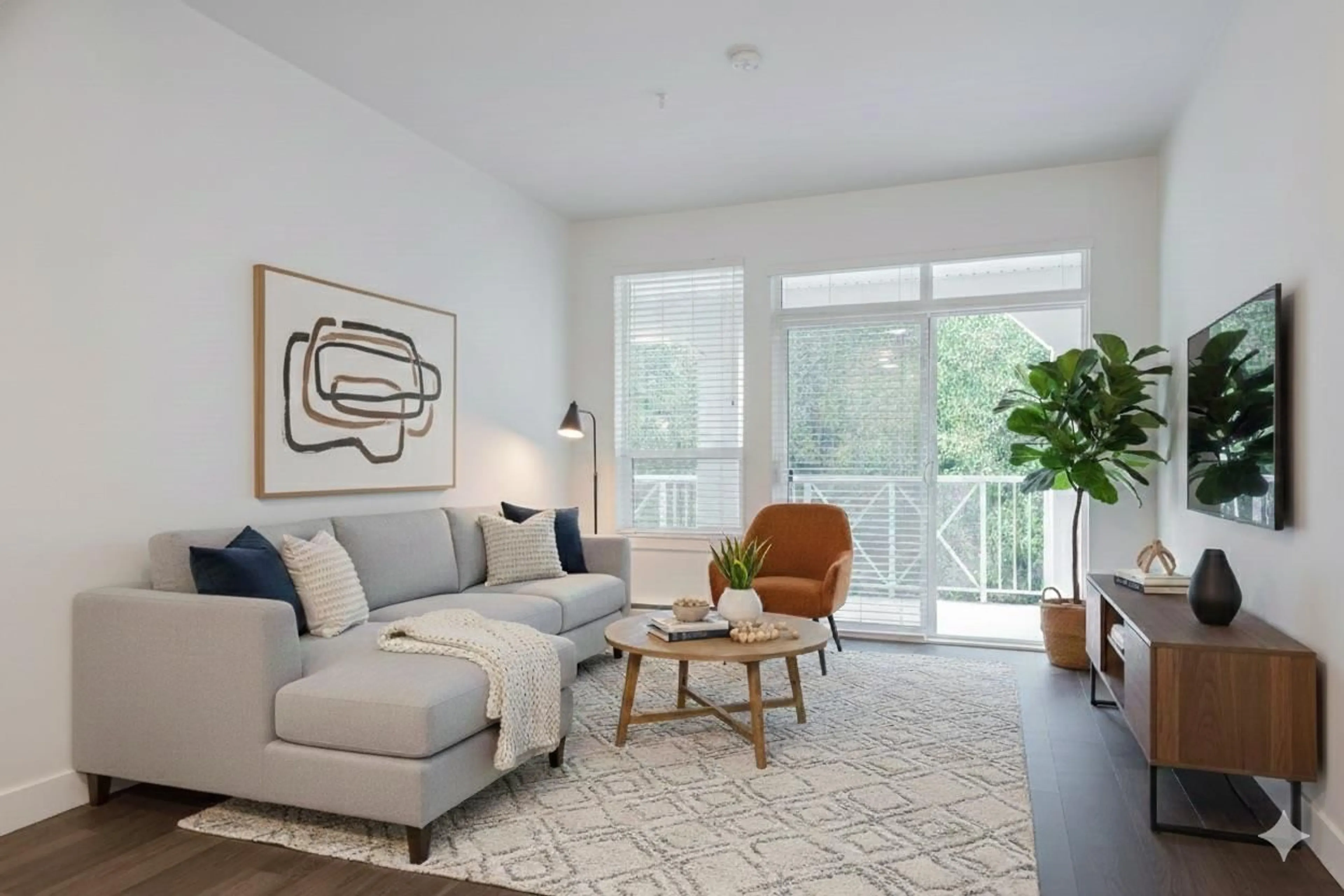 Living room with furniture, unknown for 408 - 16388 64 AVENUE, Surrey British Columbia V3S6X6