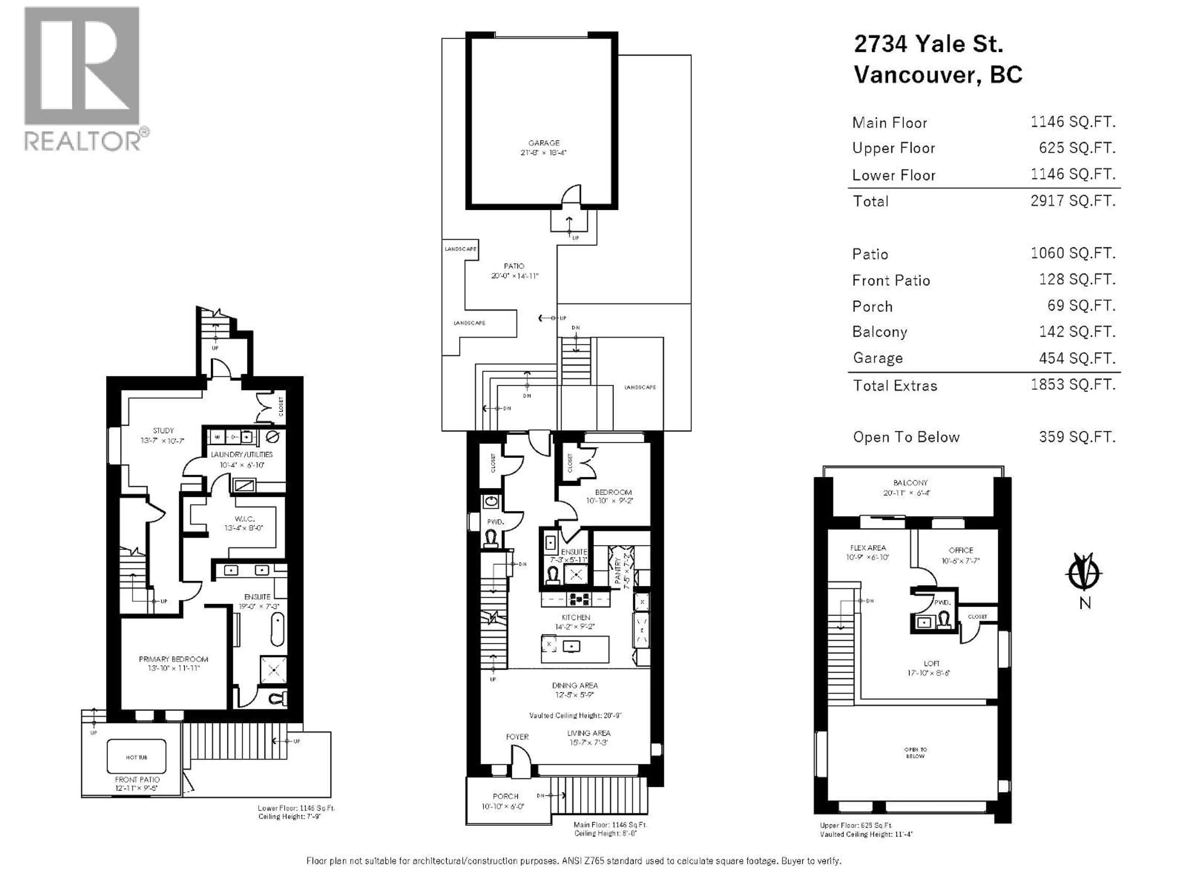 Floor plan for 2734 YALE STREET, Vancouver British Columbia V5K1C3