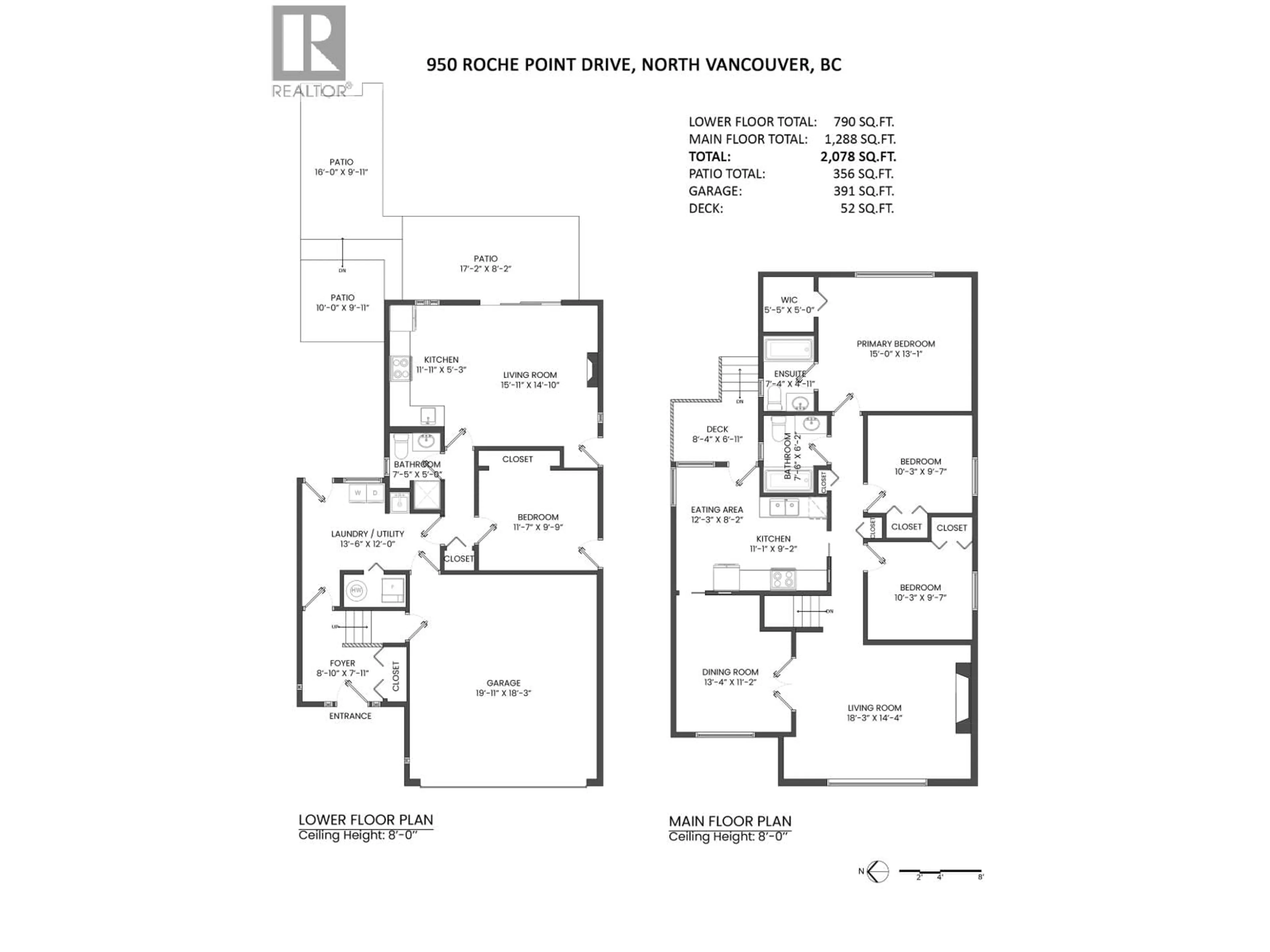 Floor plan for 950 ROCHE POINT DRIVE, North Vancouver British Columbia V7H2T7