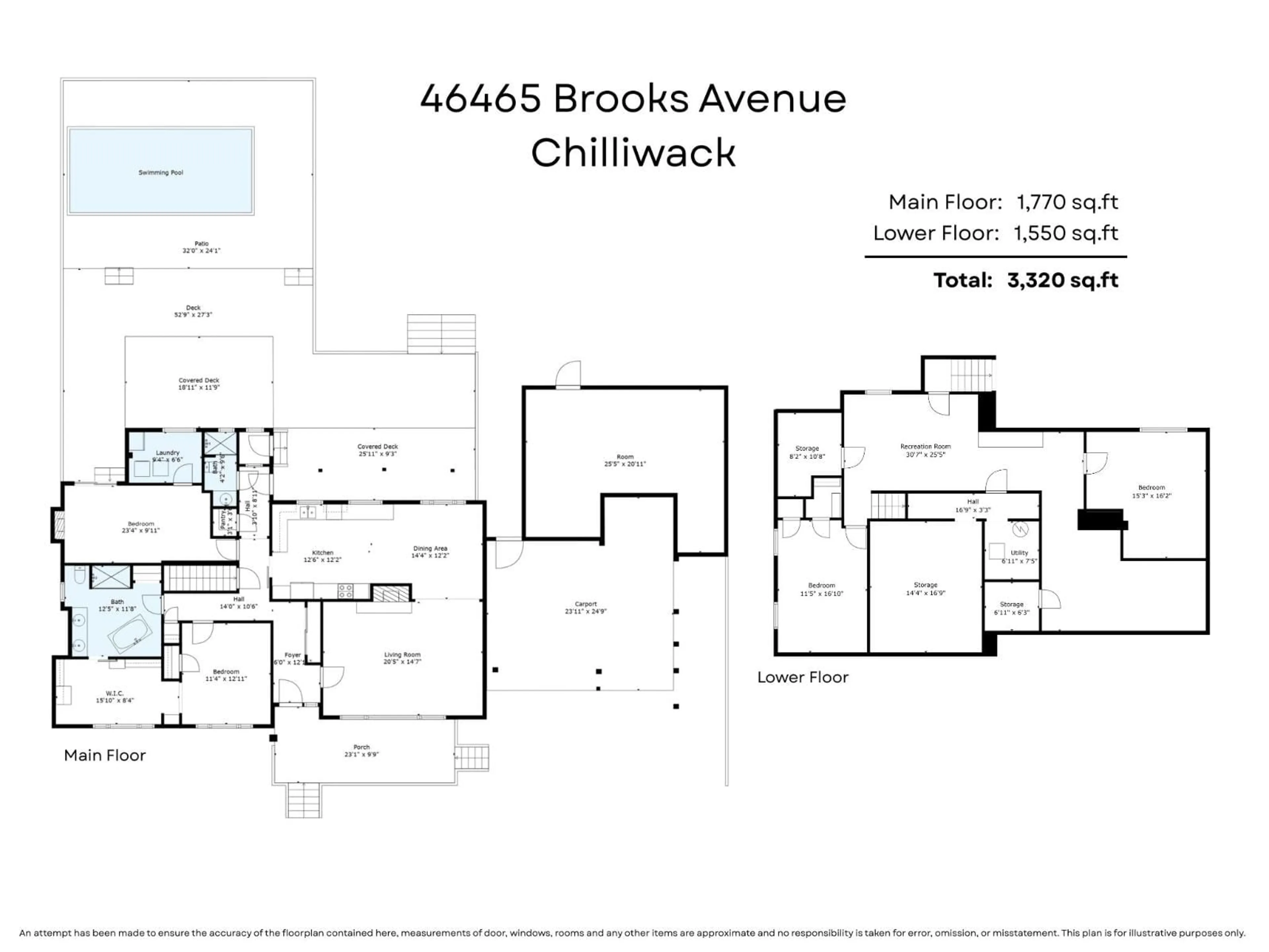 Floor plan for 46465 BROOKS AVENUE, Chilliwack British Columbia V2P1C6