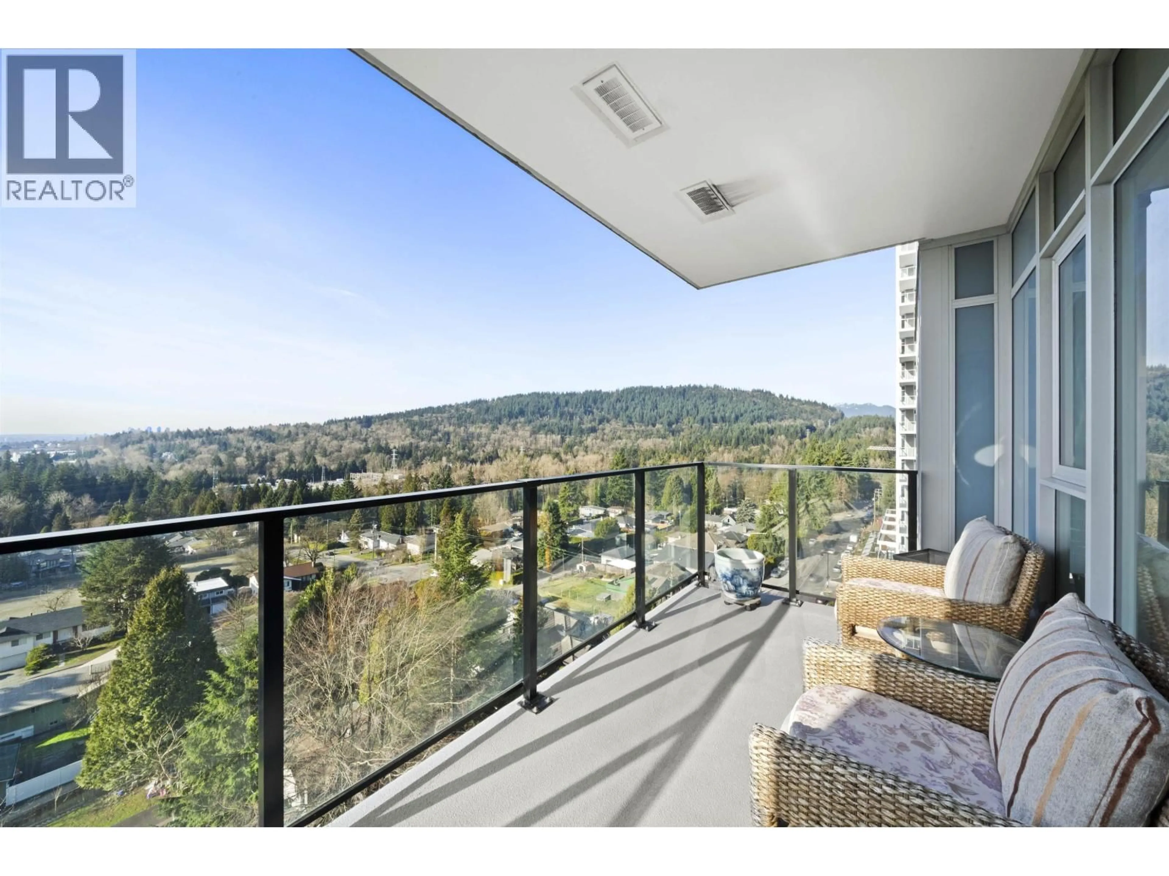 Balcony in the apartment, water/lake/river/ocean view for 1004 - 691 NORTH ROAD, Coquitlam British Columbia V3J0H9