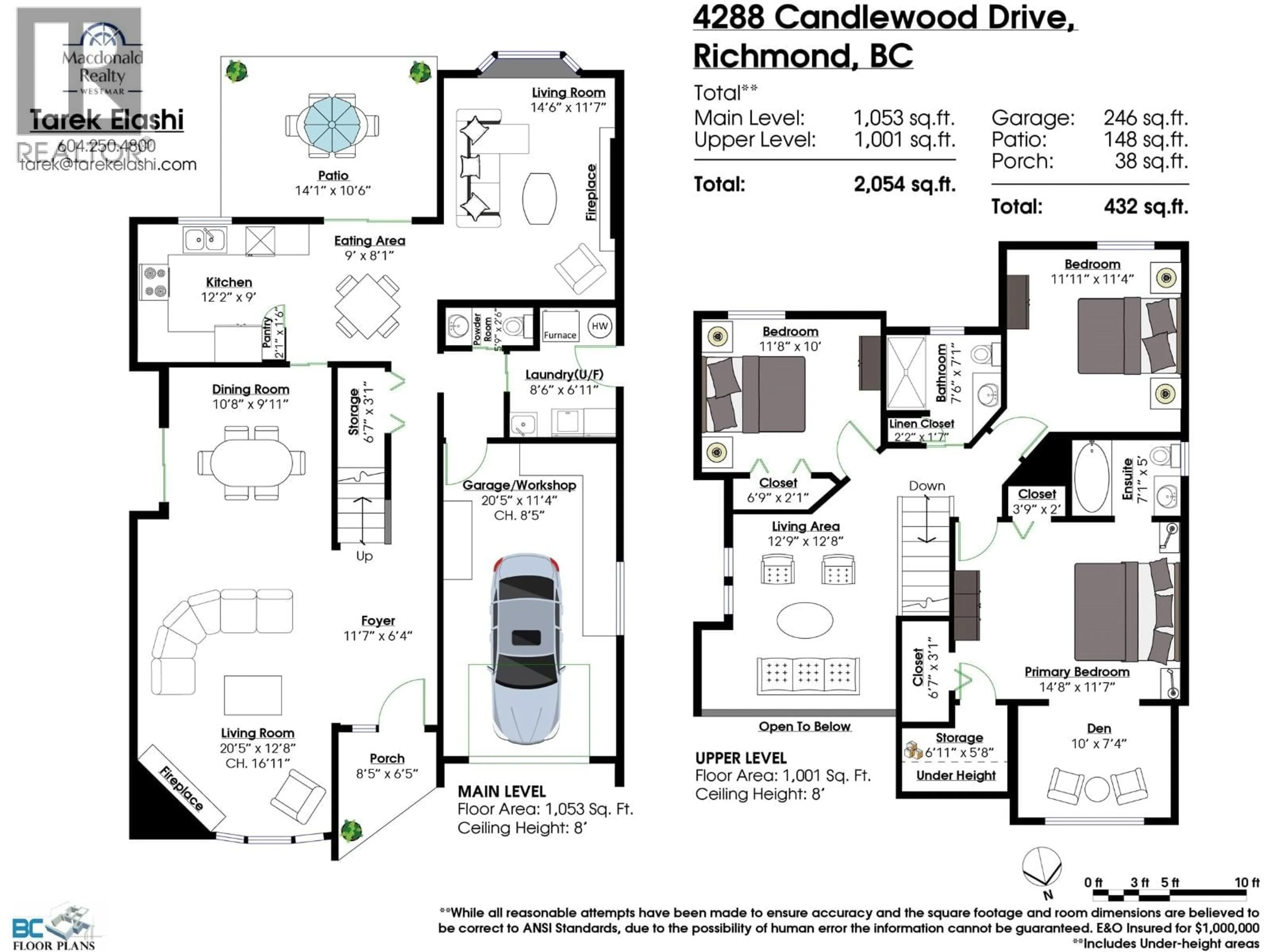 Floor plan for 4288 CANDLEWOOD DRIVE, Richmond British Columbia V7C4W1