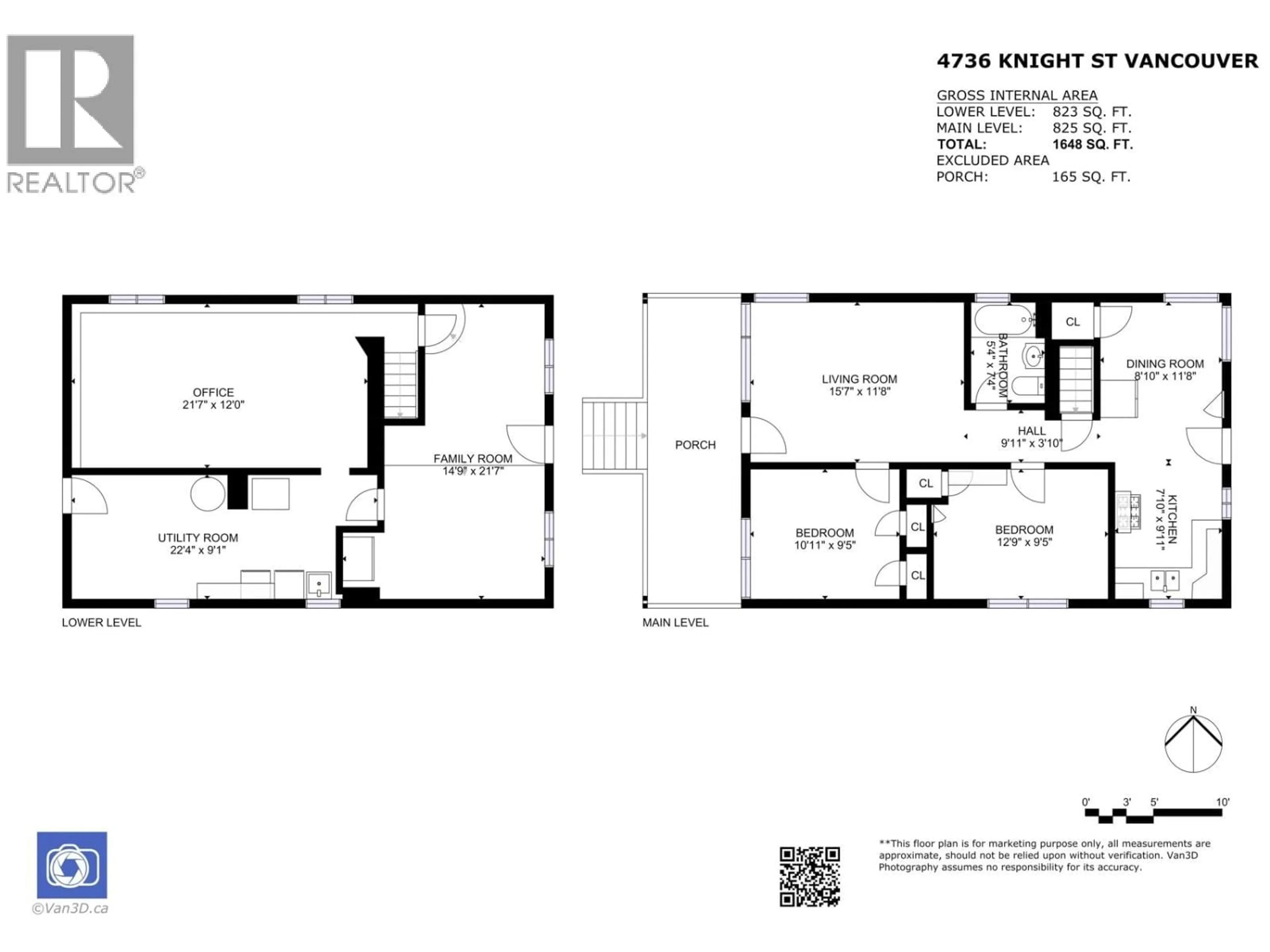 Floor plan for 4736 KNIGHT STREET, Vancouver British Columbia V5N3N2