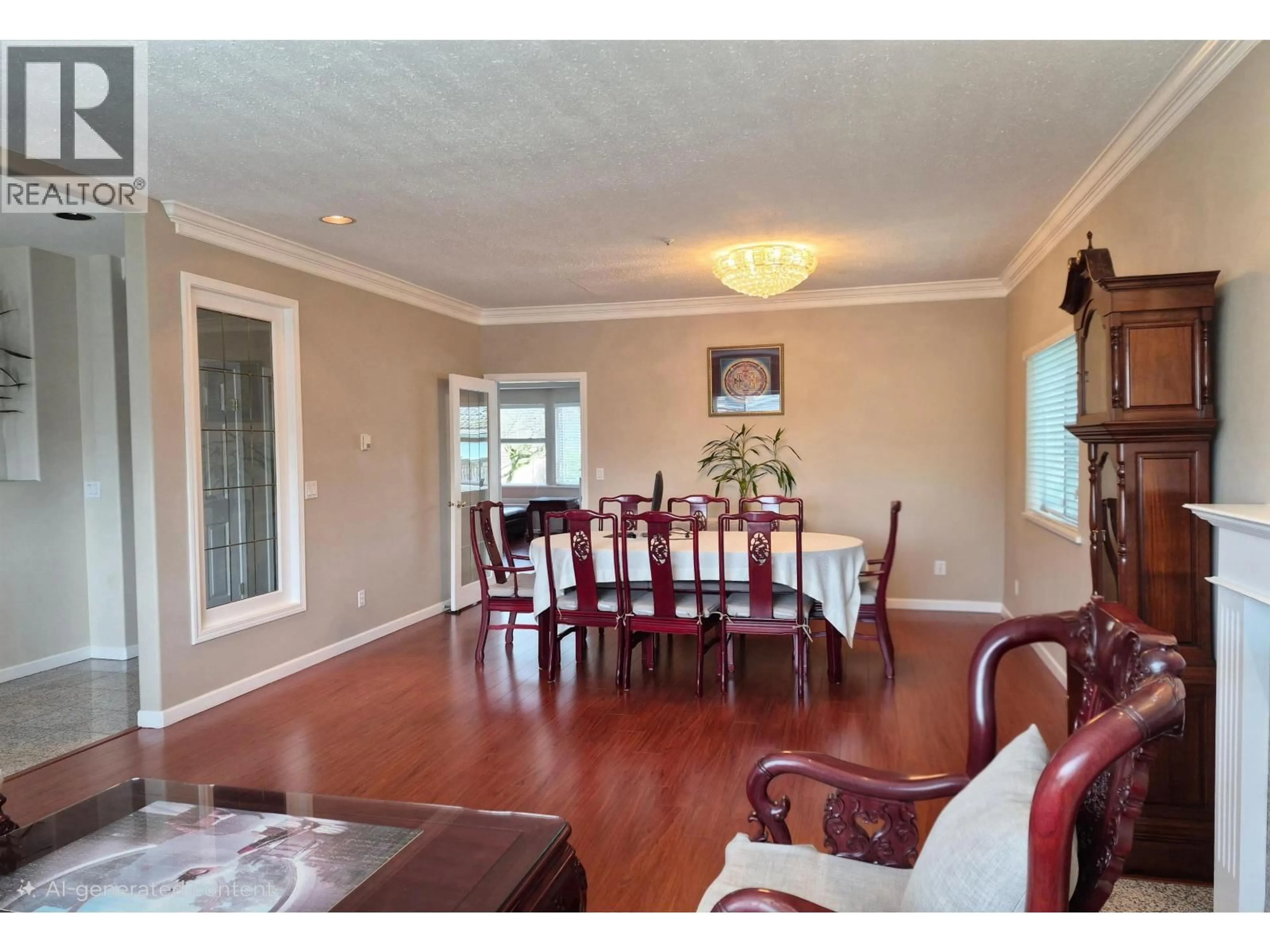 Dining room, wood/laminate floor for 8162 HAIG STREET, Vancouver British Columbia V6P4R9
