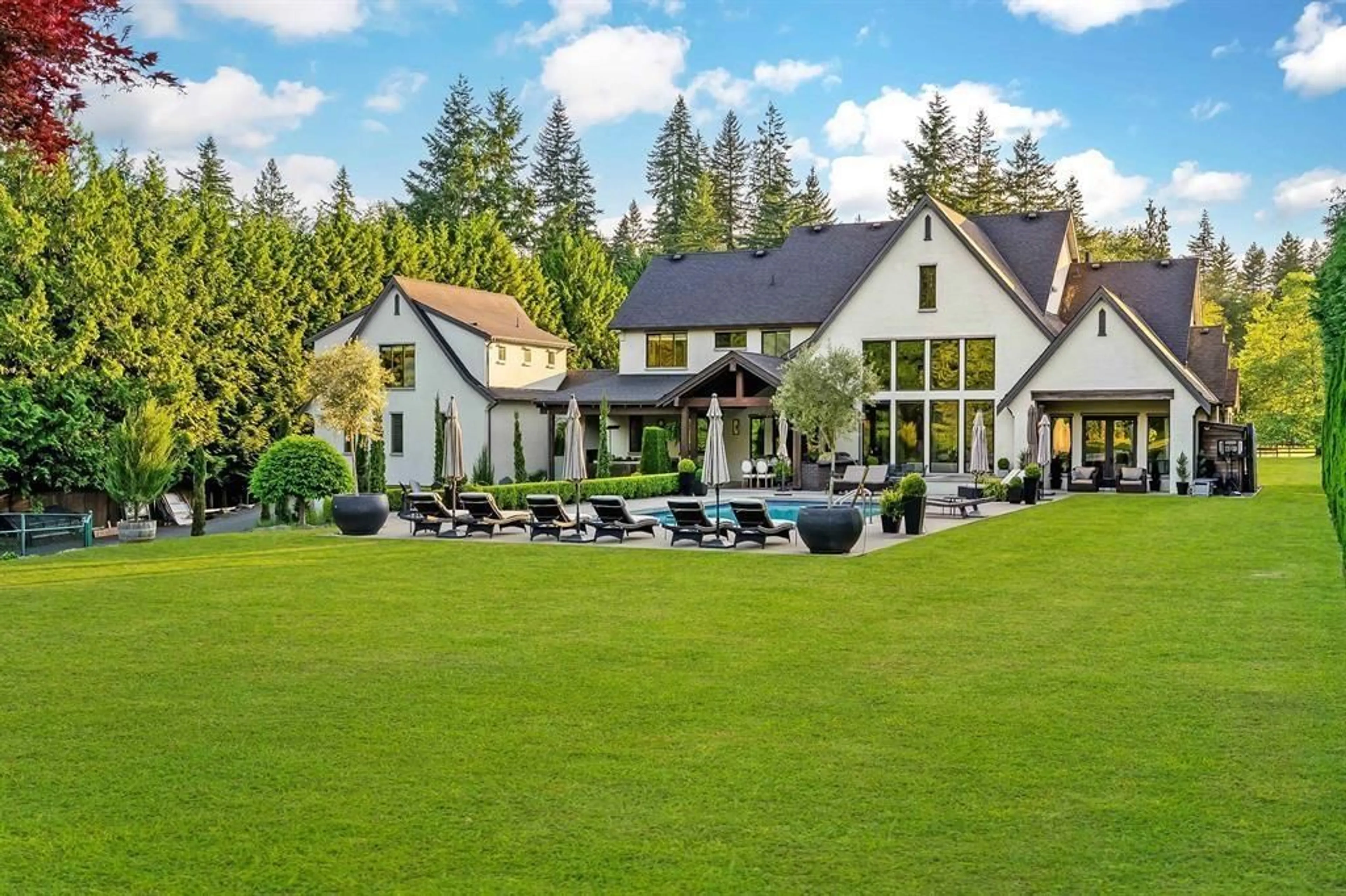 A pic from outside/outdoor area/front of a property/back of a property/a pic from drone, mountain view for 7670 240 STREET, Langley British Columbia V1M3P9