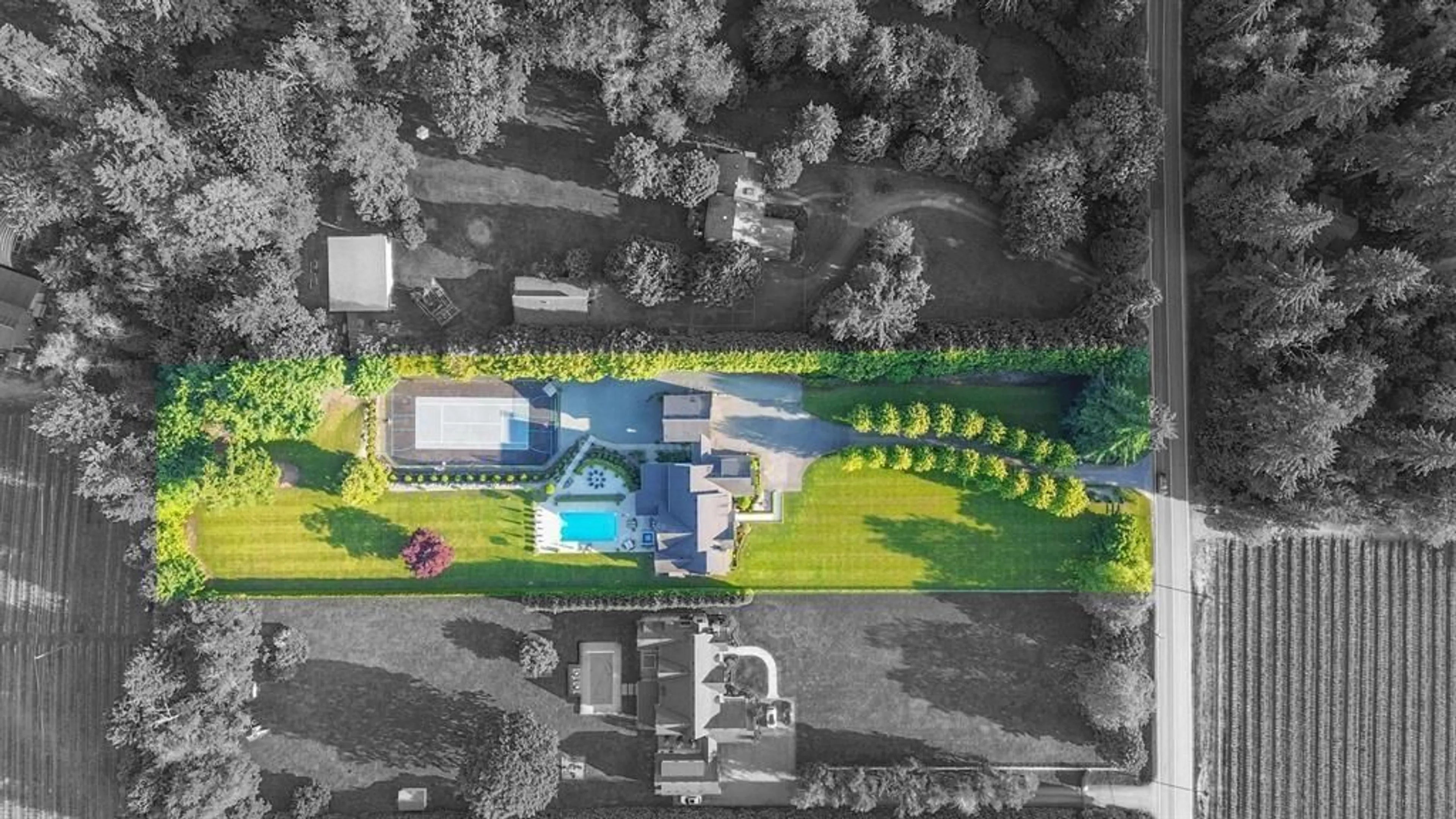 A pic from outside/outdoor area/front of a property/back of a property/a pic from drone, street for 7670 240 STREET, Langley British Columbia V1M3P9