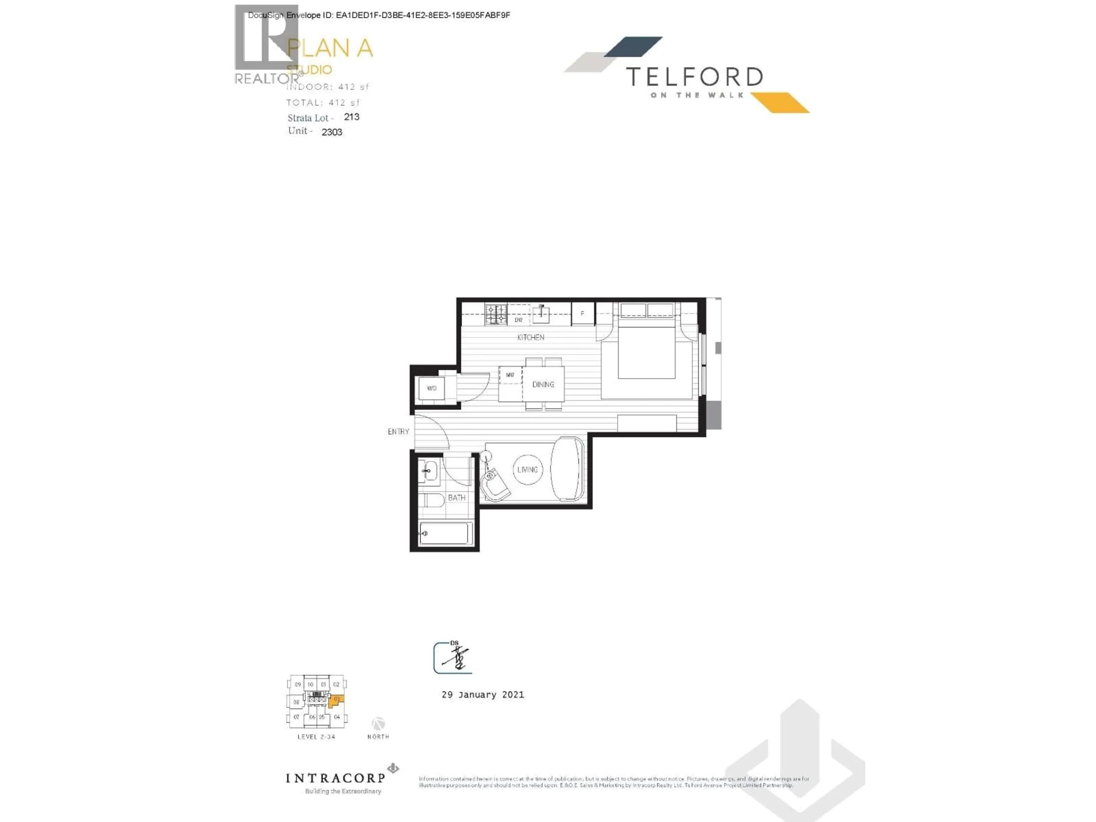 Floor plan for 2303 - 6537 TELFORD AVENUE, Burnaby British Columbia V5C0M1