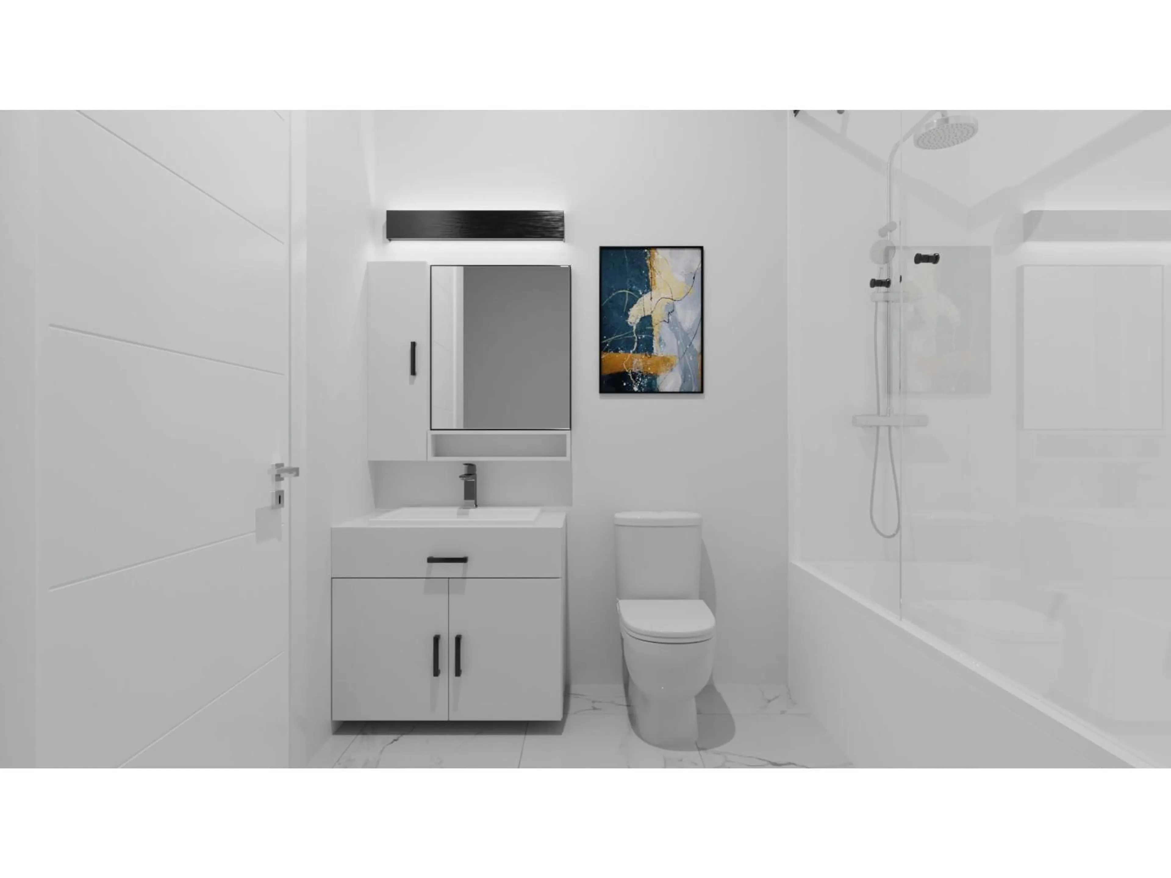 Standard bathroom, ceramic/tile floor for 417 - 163 175A STREET, Surrey British Columbia V0V0V0