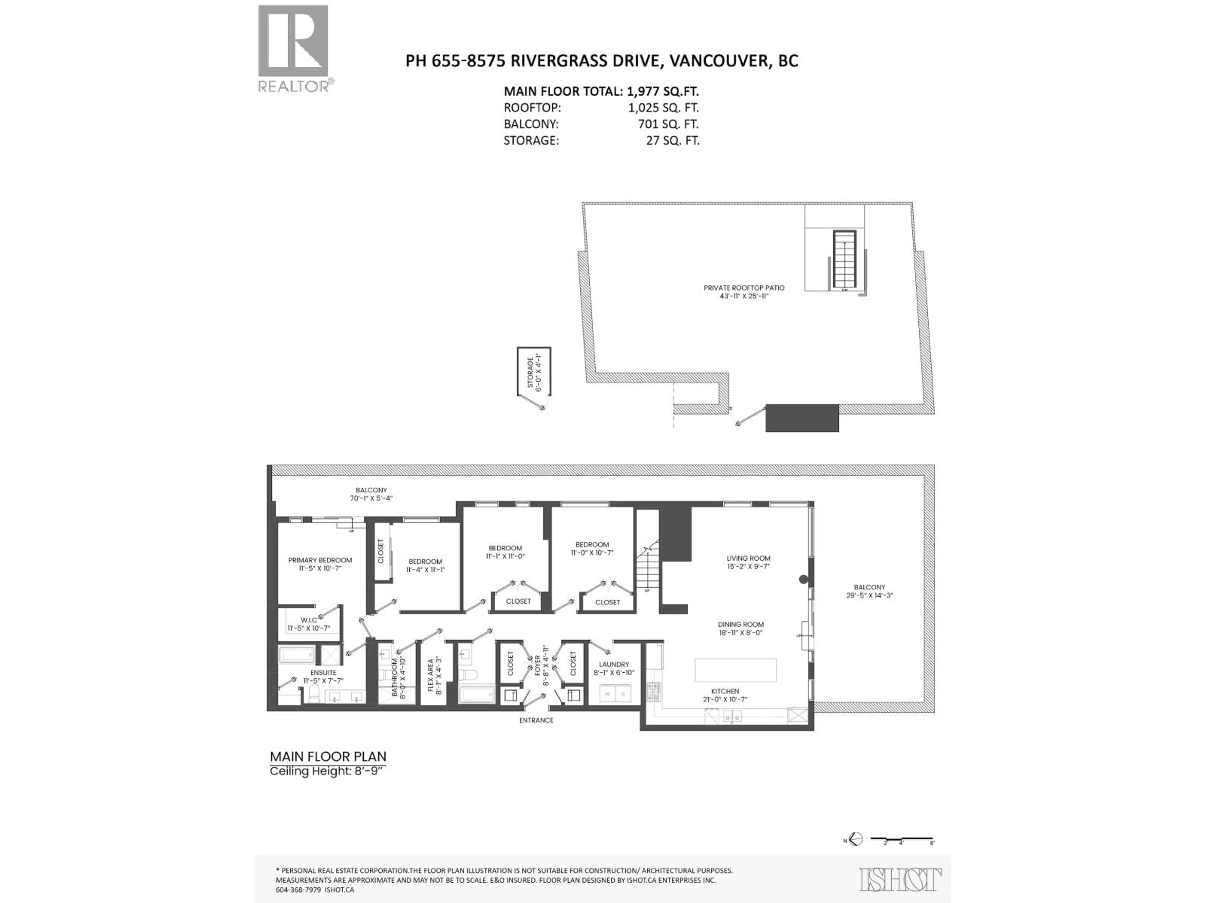 Floor plan for PH655 - 8575 RIVERGRASS DRIVE, Vancouver British Columbia V5S0J7