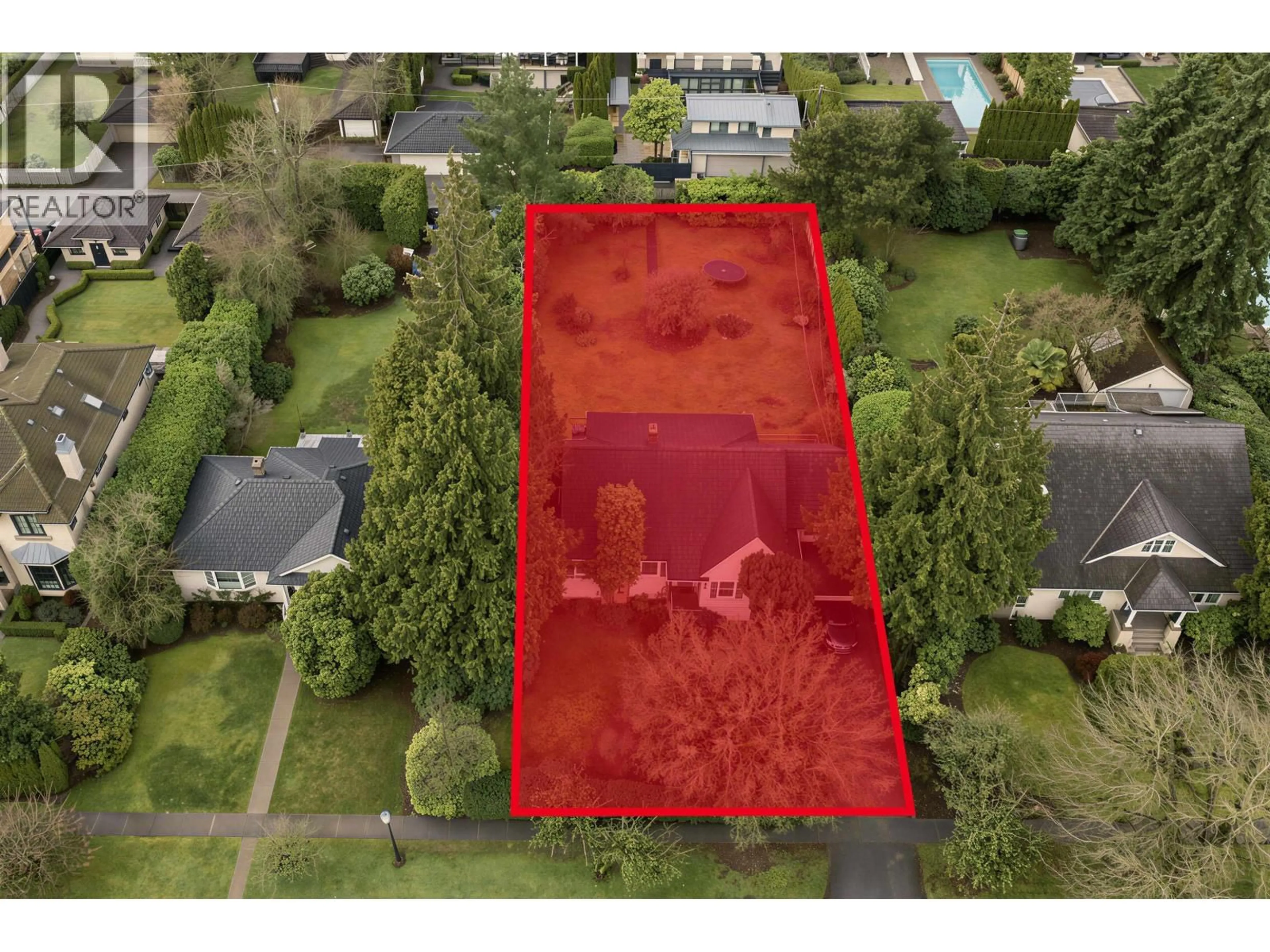 A pic from outside/outdoor area/front of a property/back of a property/a pic from drone, street for 6809 ARBUTUS STREET, Vancouver British Columbia V6P5S6