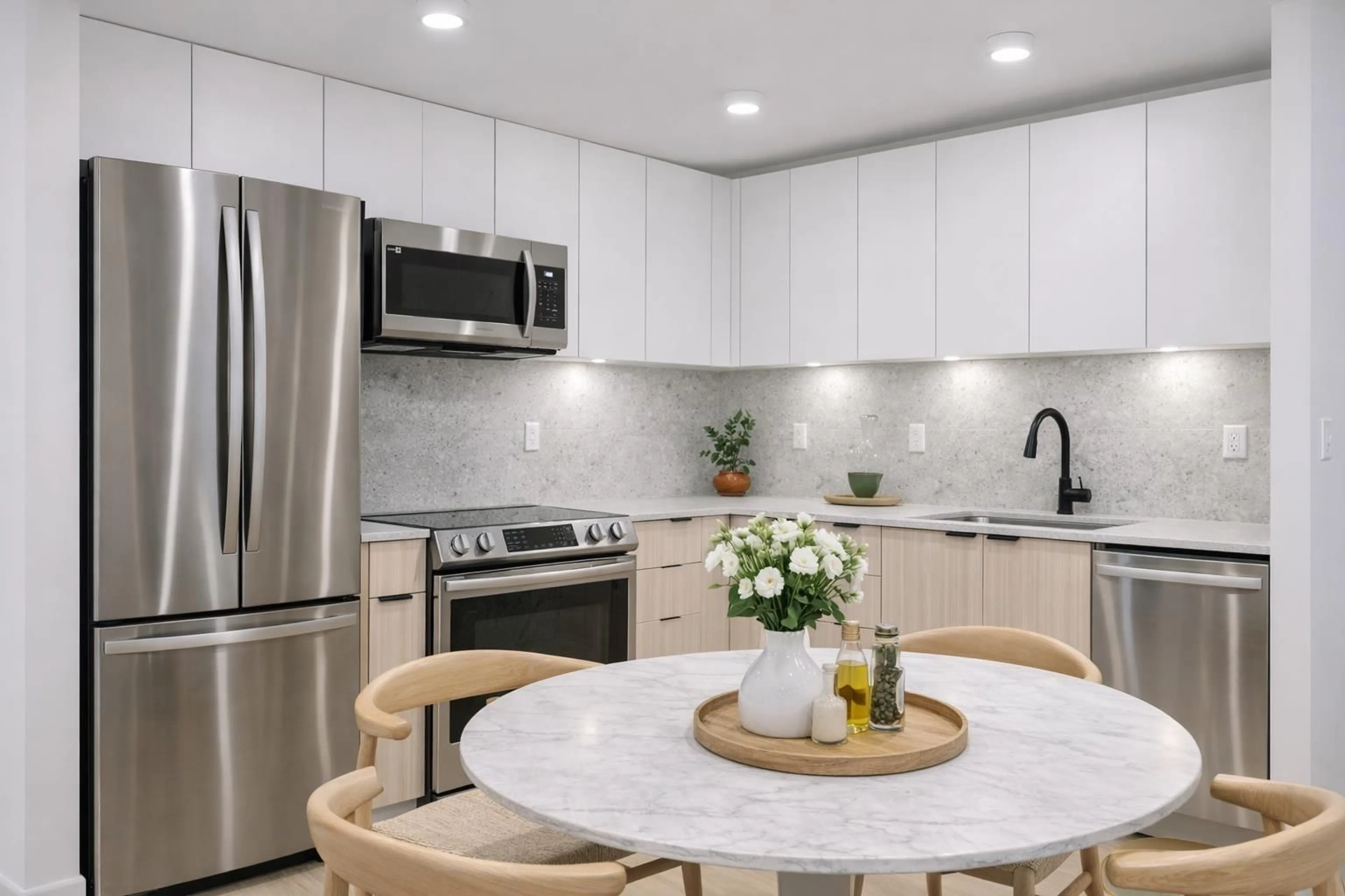 Open concept kitchen, ceramic/tile floor for 526 - 20769 FRASER HIGHWAY, Langley British Columbia V0V0V0