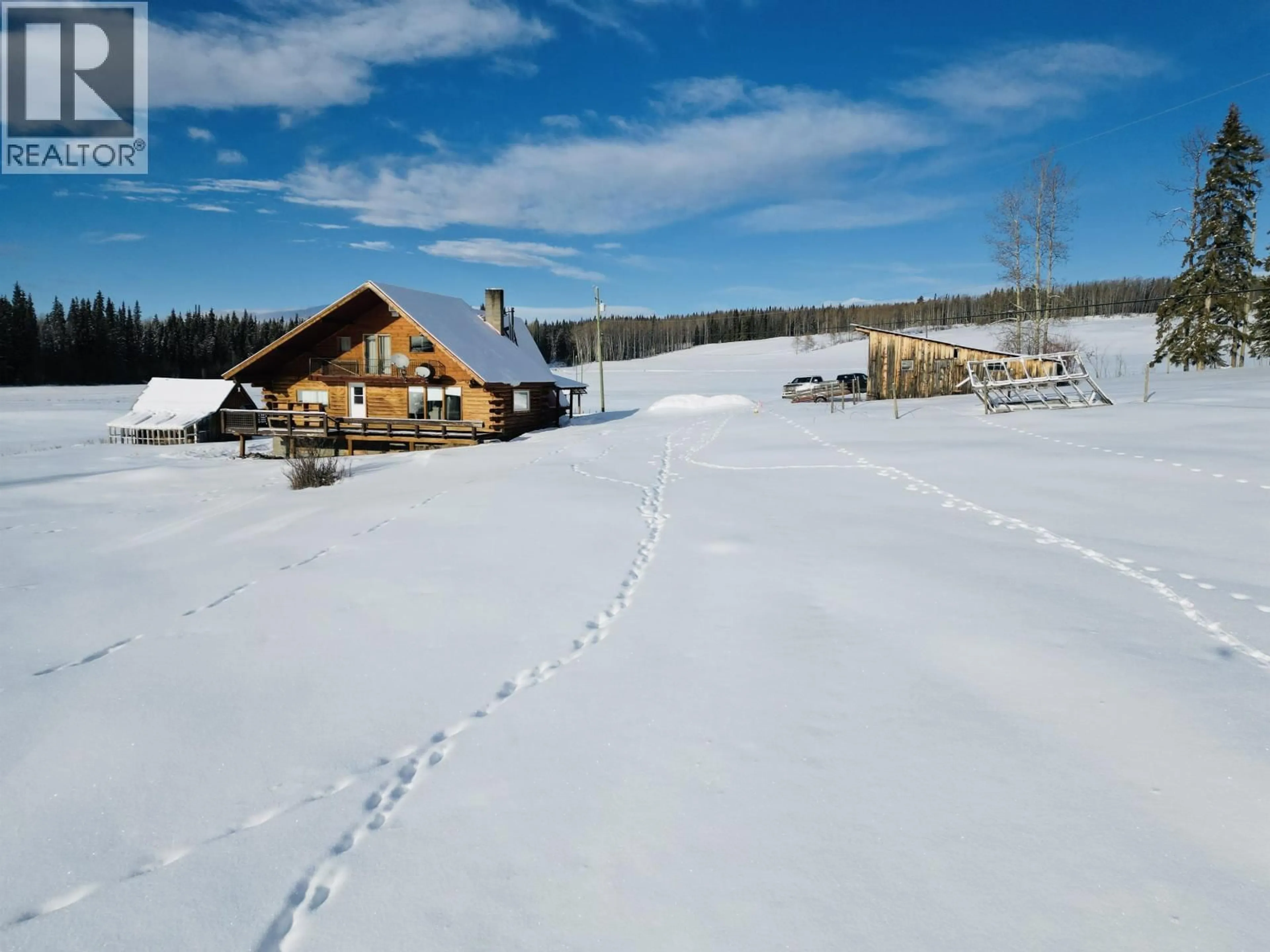 A pic from outside/outdoor area/front of a property/back of a property/a pic from drone, unknown for 6901 TAKYSIE PIT ROAD, Burns Lake British Columbia V0E1E4