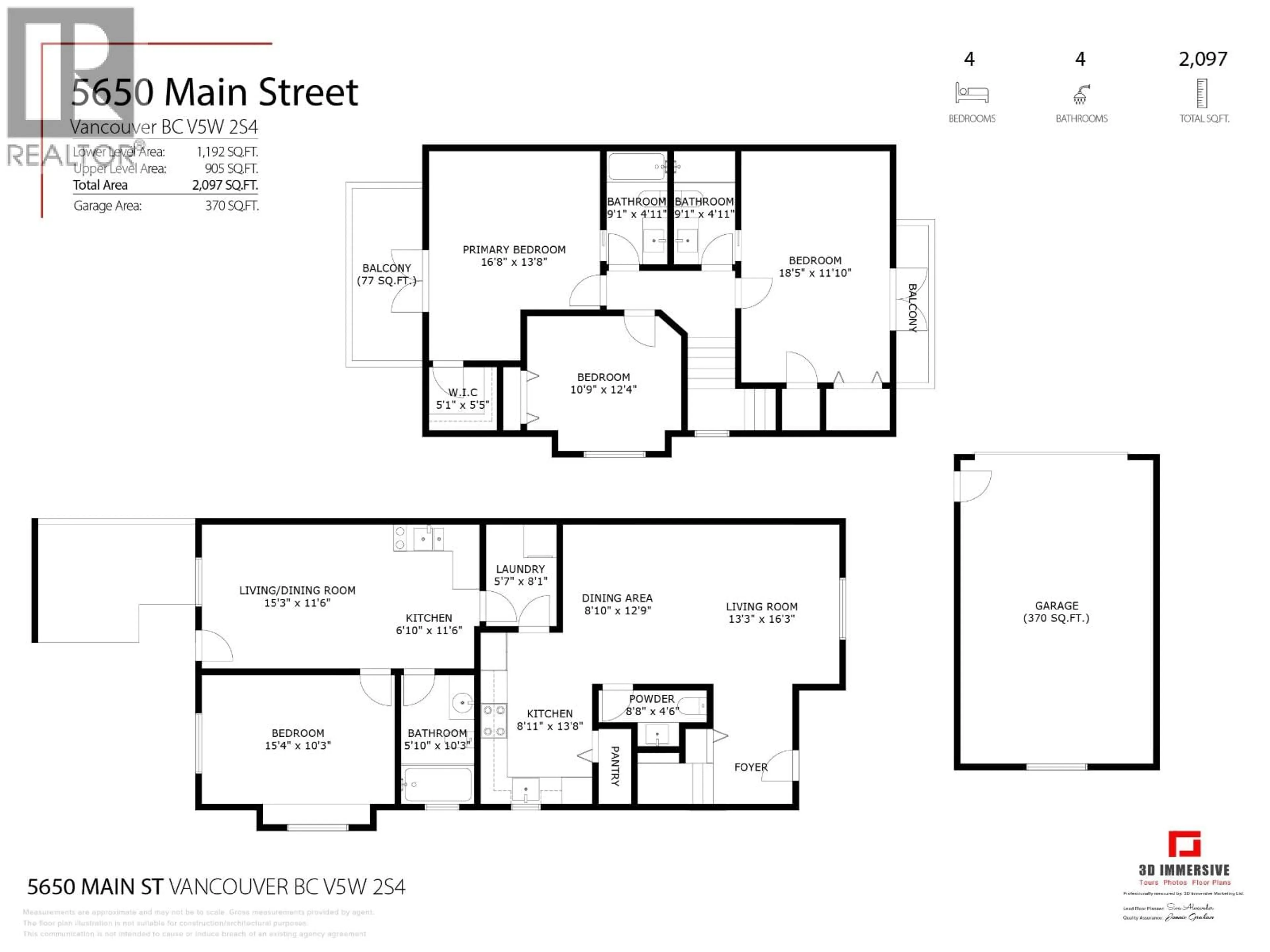 Floor plan for 5650 MAIN STREET, Vancouver British Columbia V5W2S4