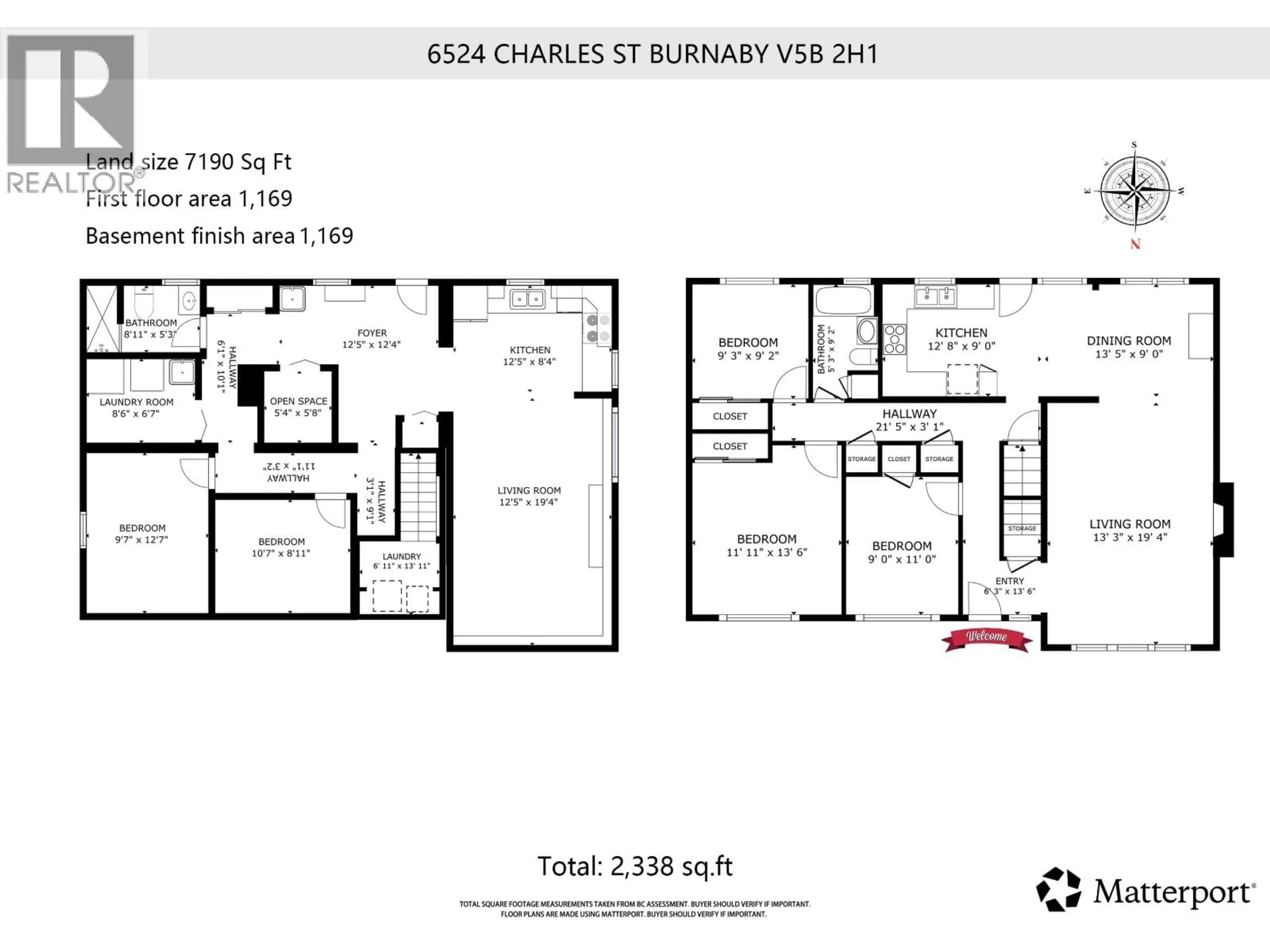 Floor plan for 6524 CHARLES STREET, Burnaby British Columbia V5B2H1