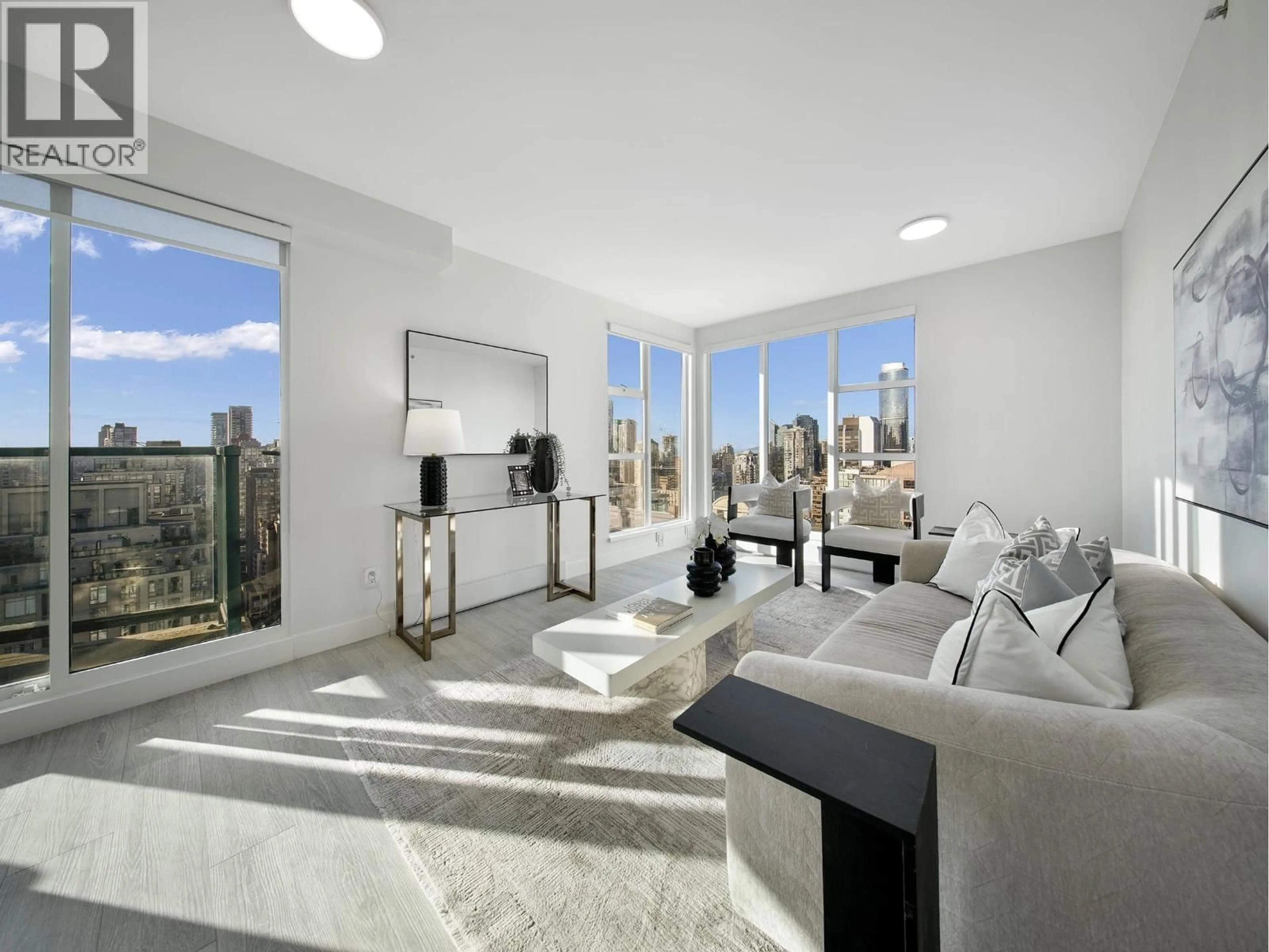 Living room with furniture, unknown for 3309 - 939 HOMER STREET, Vancouver British Columbia V6B2W6