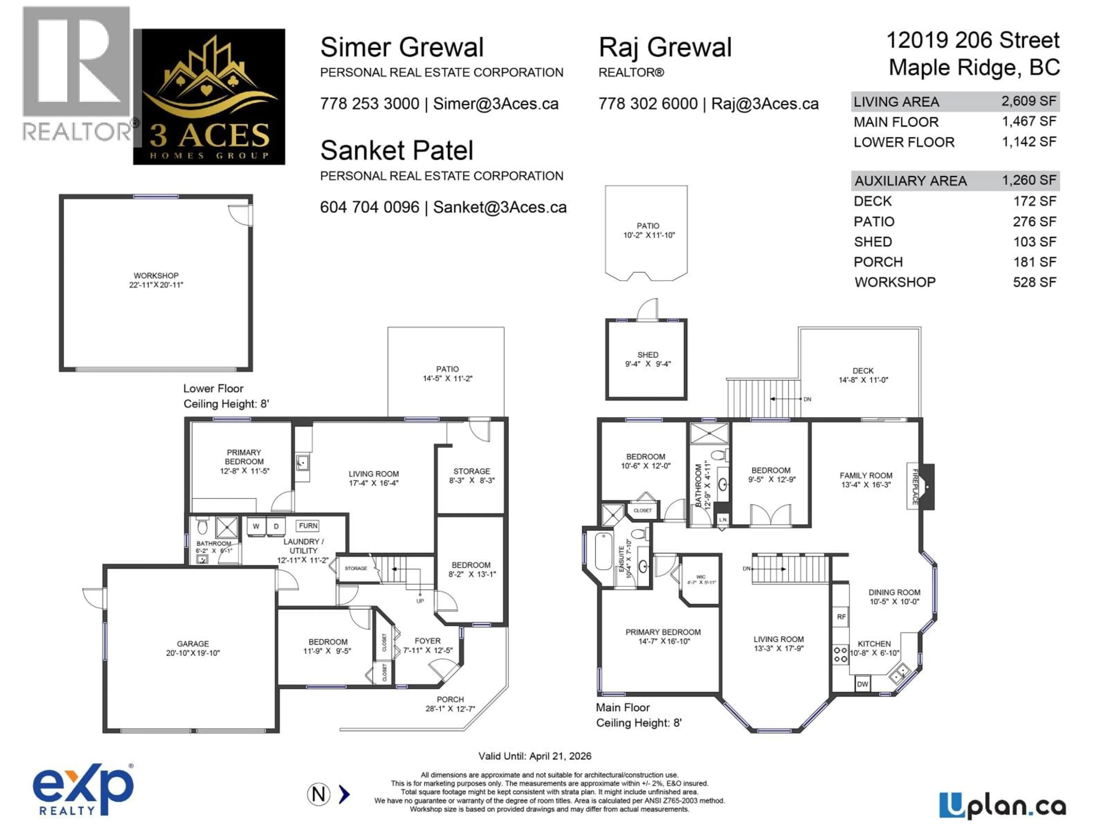 Floor plan for 12019 206 STREET, Maple Ridge British Columbia V2X1T8