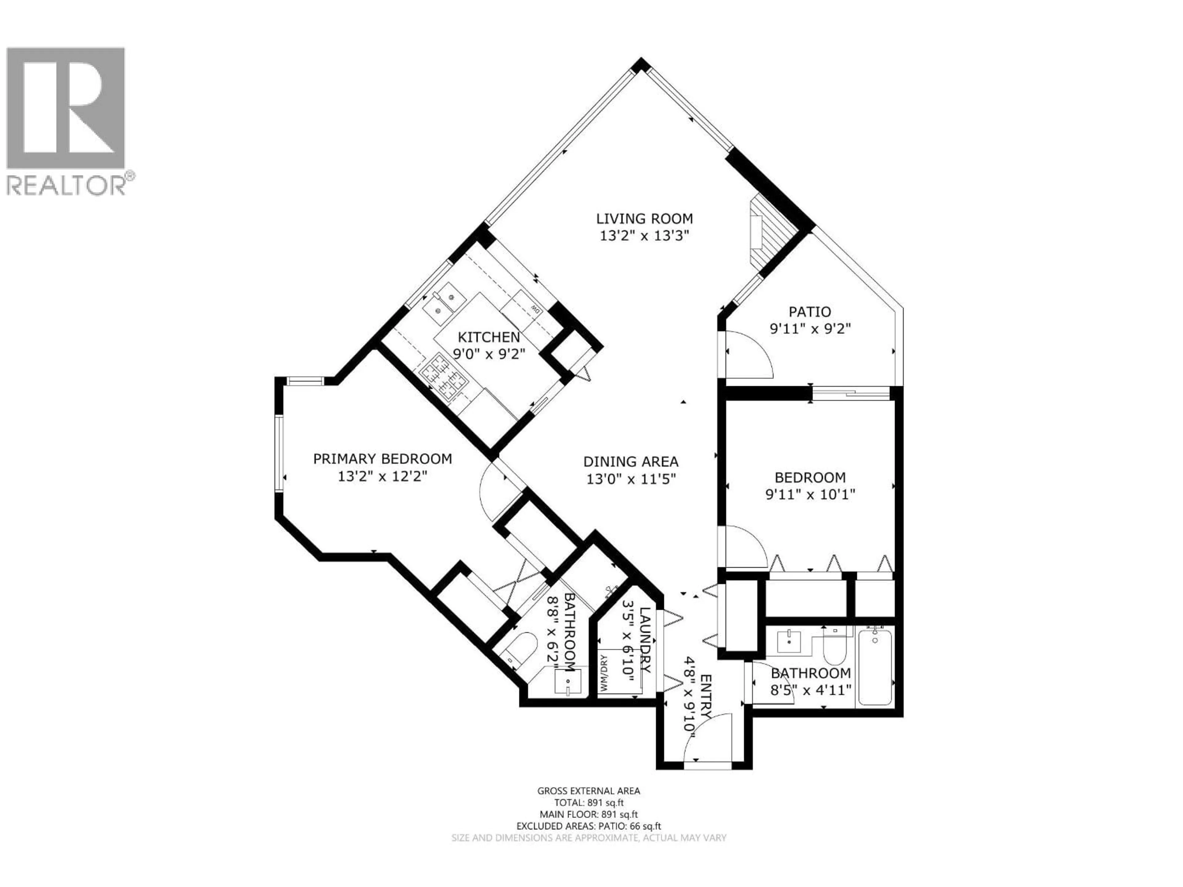 Floor plan for 1606 - 4505 HAZEL STREET, Burnaby British Columbia V5H4T1