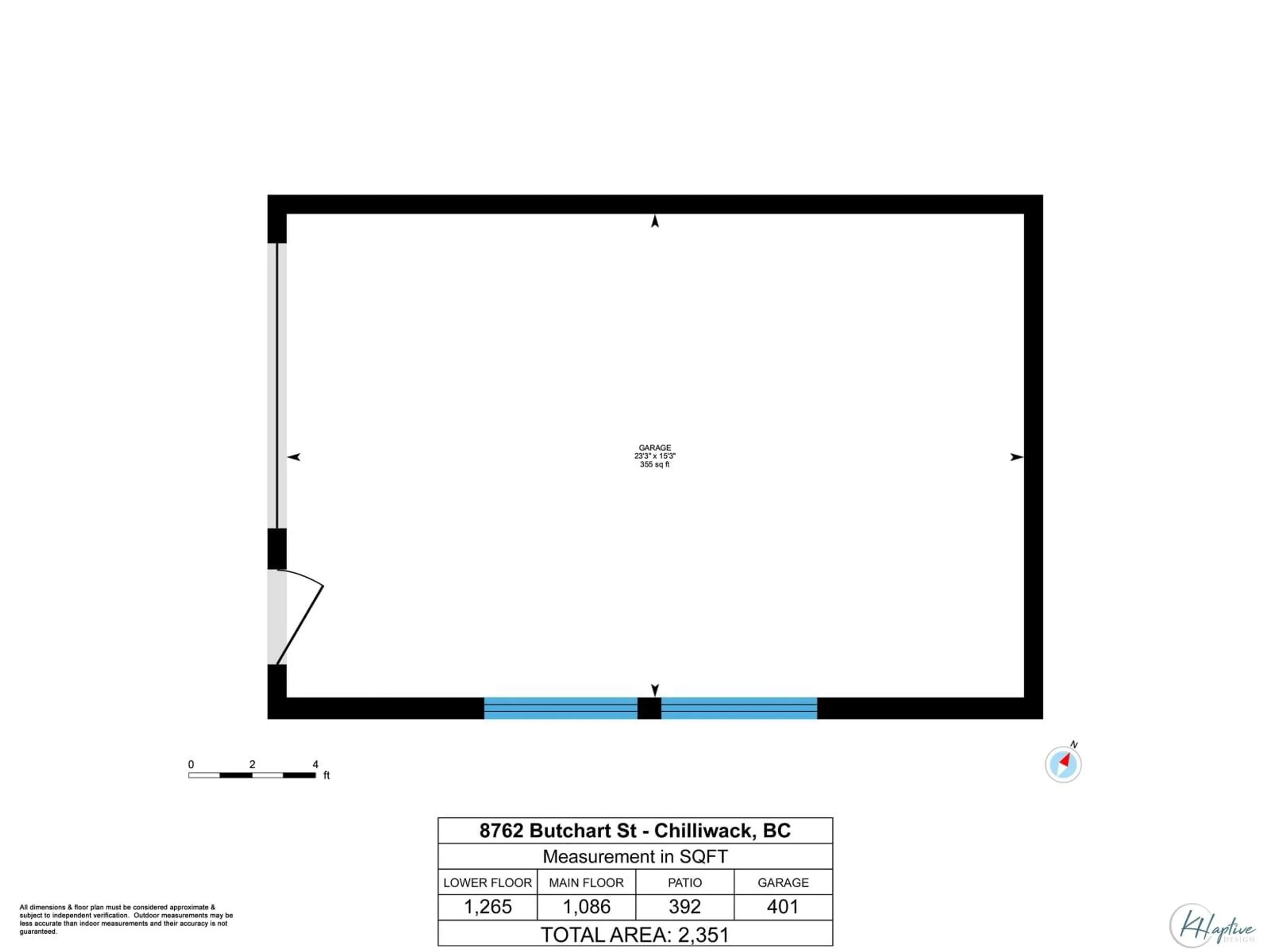 Floor plan for 8762 BUTCHART STREET, Chilliwack British Columbia V2P5S3