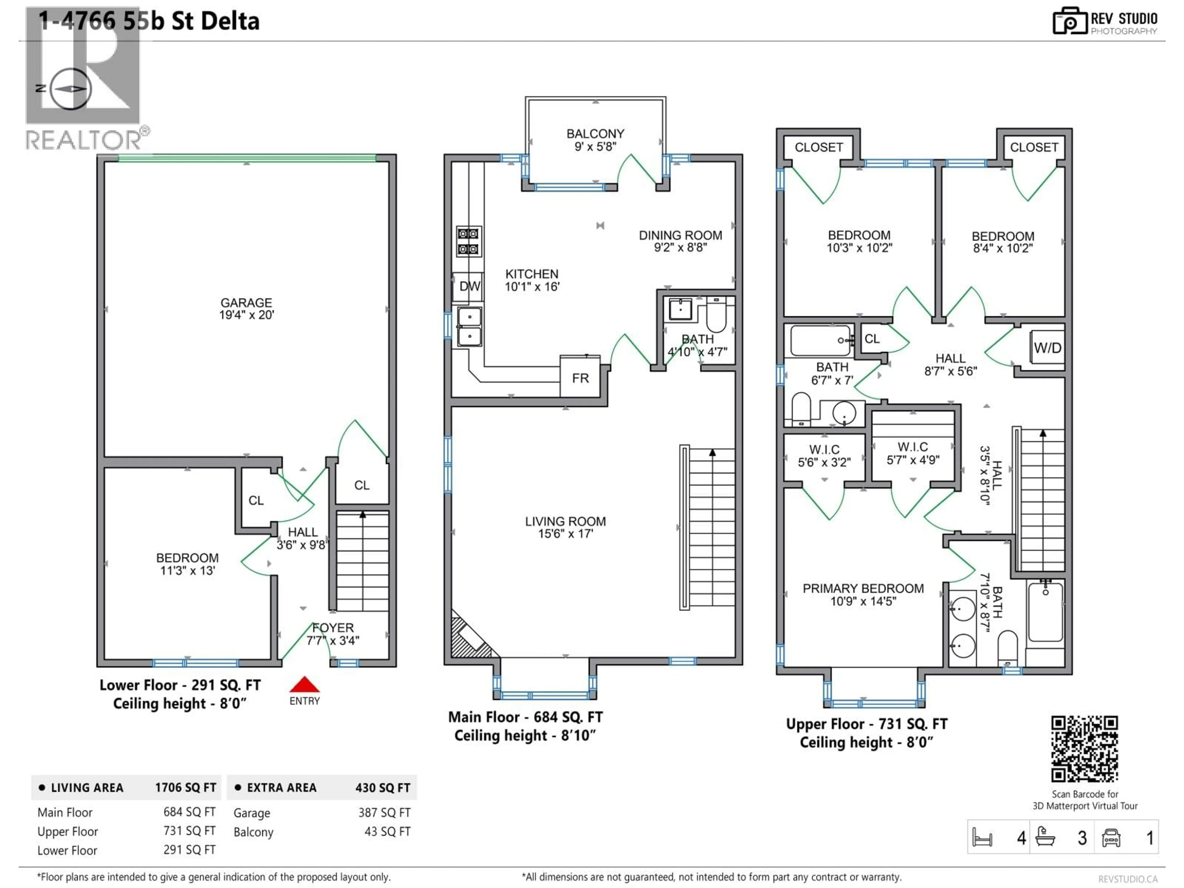 Floor plan for 1 - 4766 55B STREET, Delta British Columbia V4K3B7
